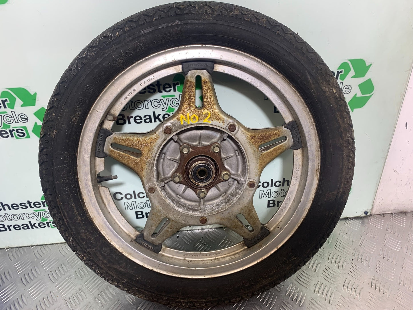HONDA CX500 CX 500 REAR WHEEL (NO2)  YEAR 1978 1981 (CMB1137)