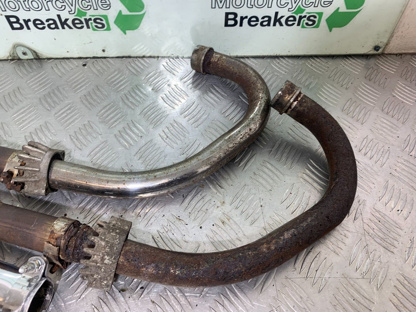 HONDA GL500 GL 500 SILVERWING EXHAUST (HOME MADE) YEAR 1981-82  (CMB1168)