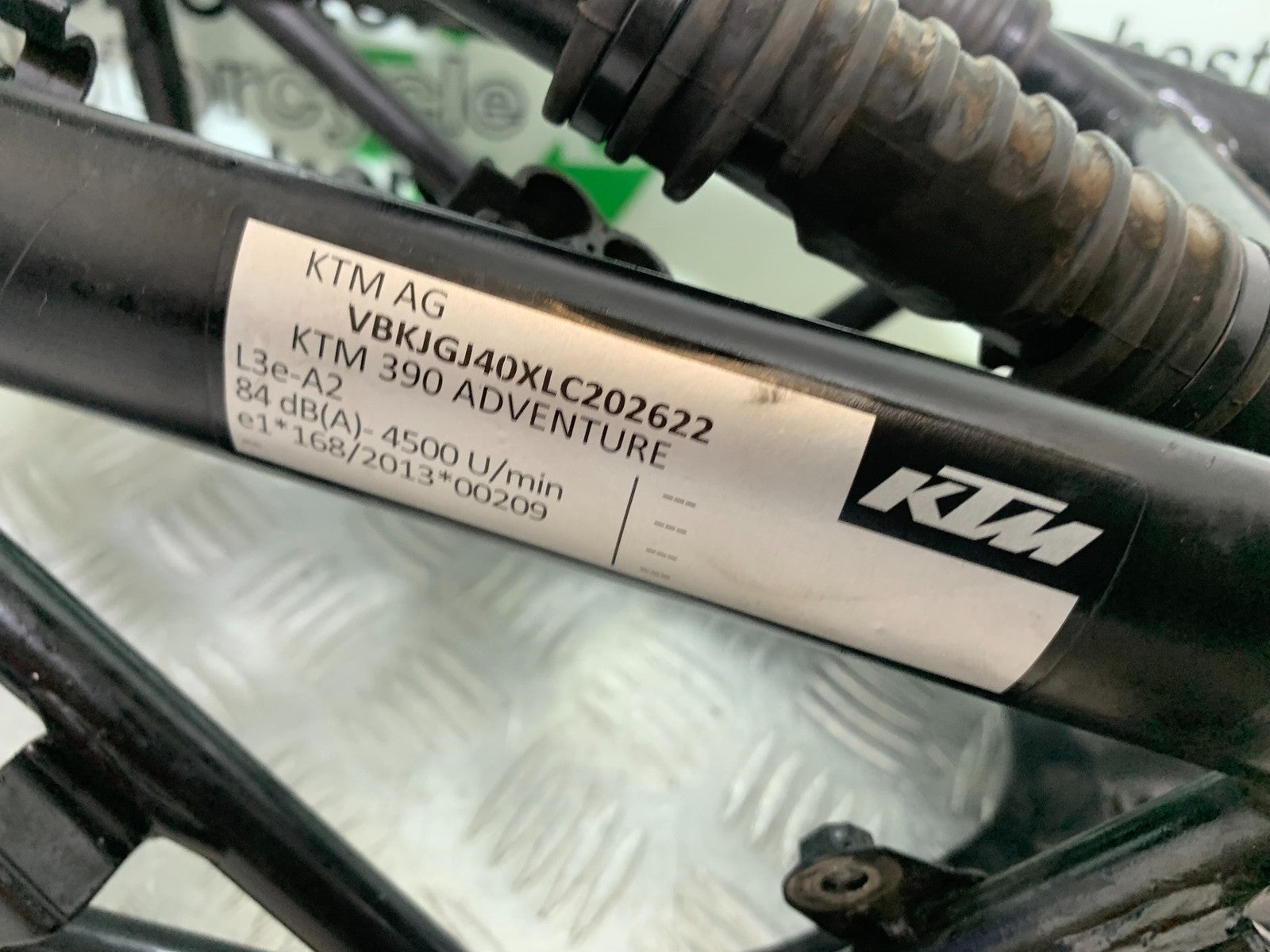 KTM 390 ADVENTURE FRAME REG LOG BOOK  YEAR 2020-24 (CMB1240)