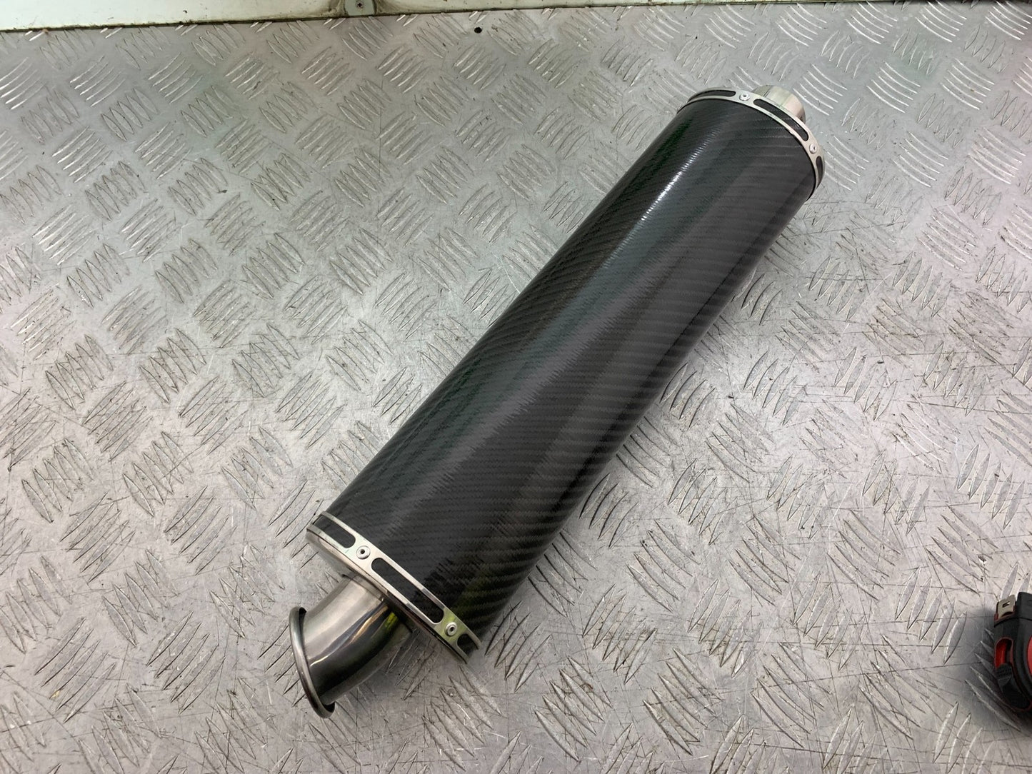 VIPER EXC501 END CAN CARBON SILENCER SLIP ON 51mm - HONDA KAWASAKI SUZUKI YAMAHA