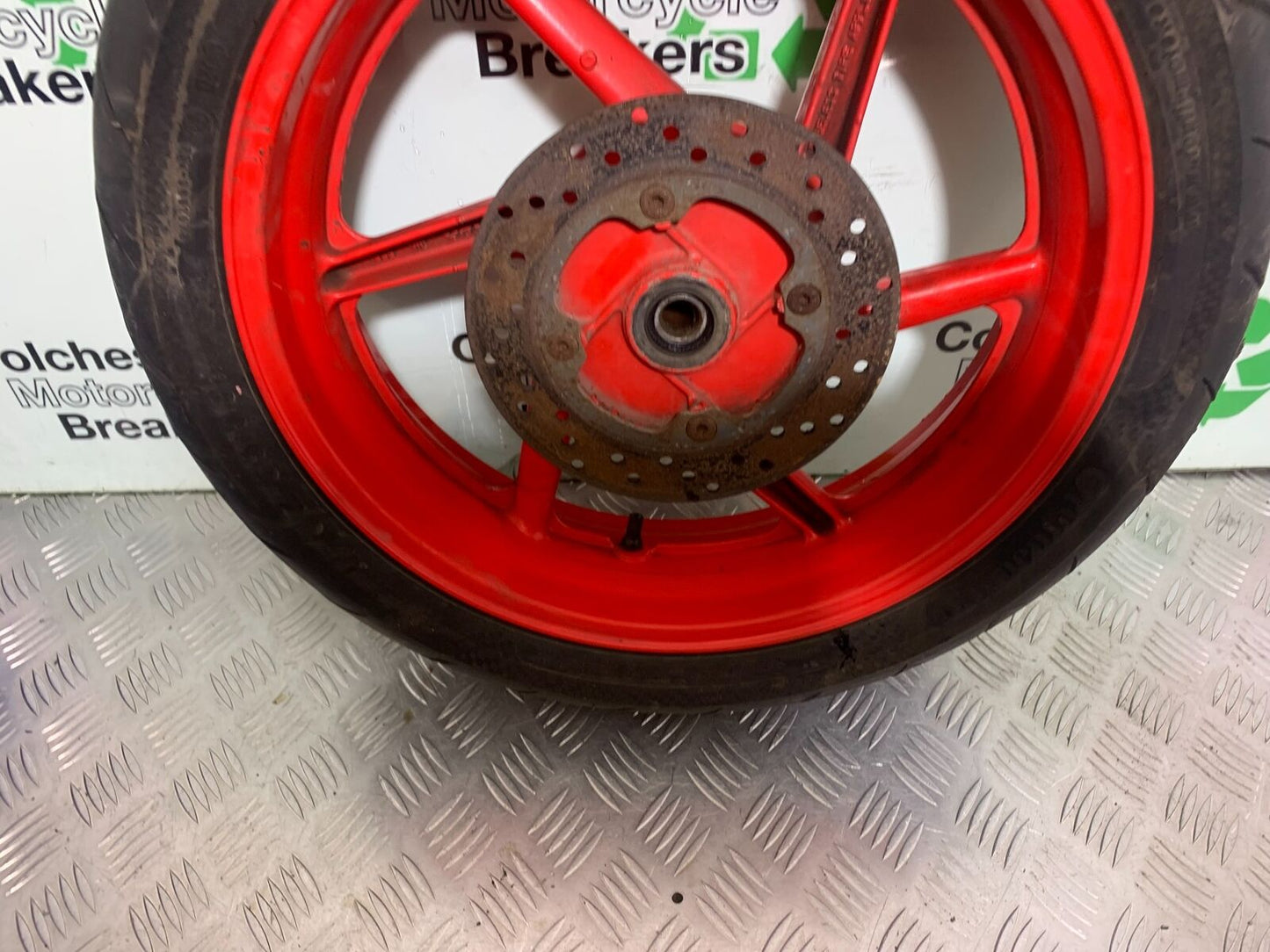 HONDA CBR600 CBR 600 F2 REAR WHEEL AND DISC   YEAR 1991-1993 (CMB1114)