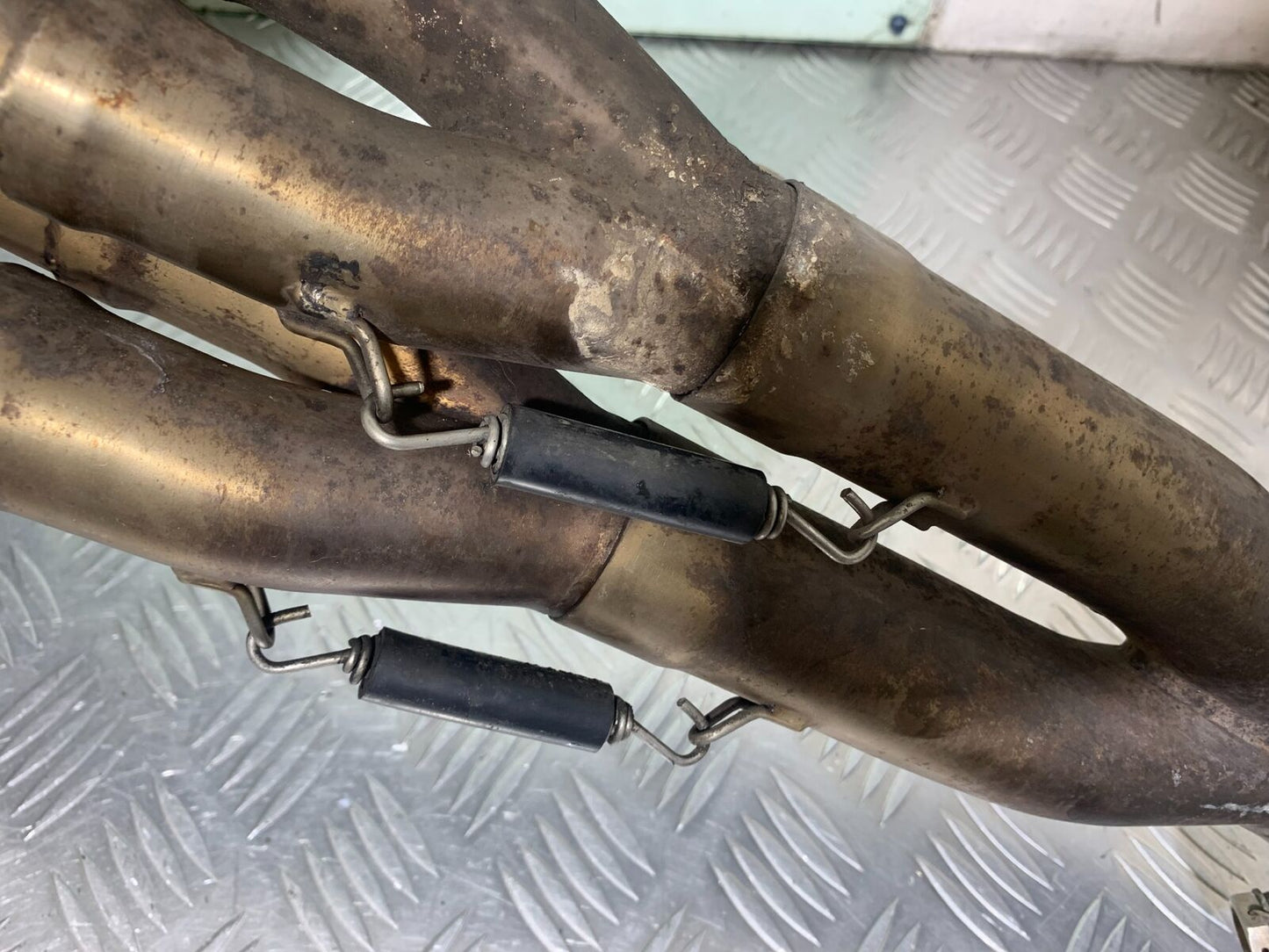 KAWASAKI ZX6R ZX6 J LEO VINCI HI LEVEL EXHAUST (DAMAGED) YEAR 2000 (CMB1129)