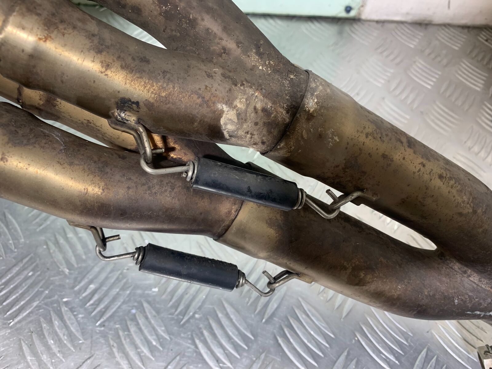 KAWASAKI ZX6R ZX6 J LEO VINCI HI LEVEL EXHAUST (DAMAGED) YEAR 2000 (CMB1129)