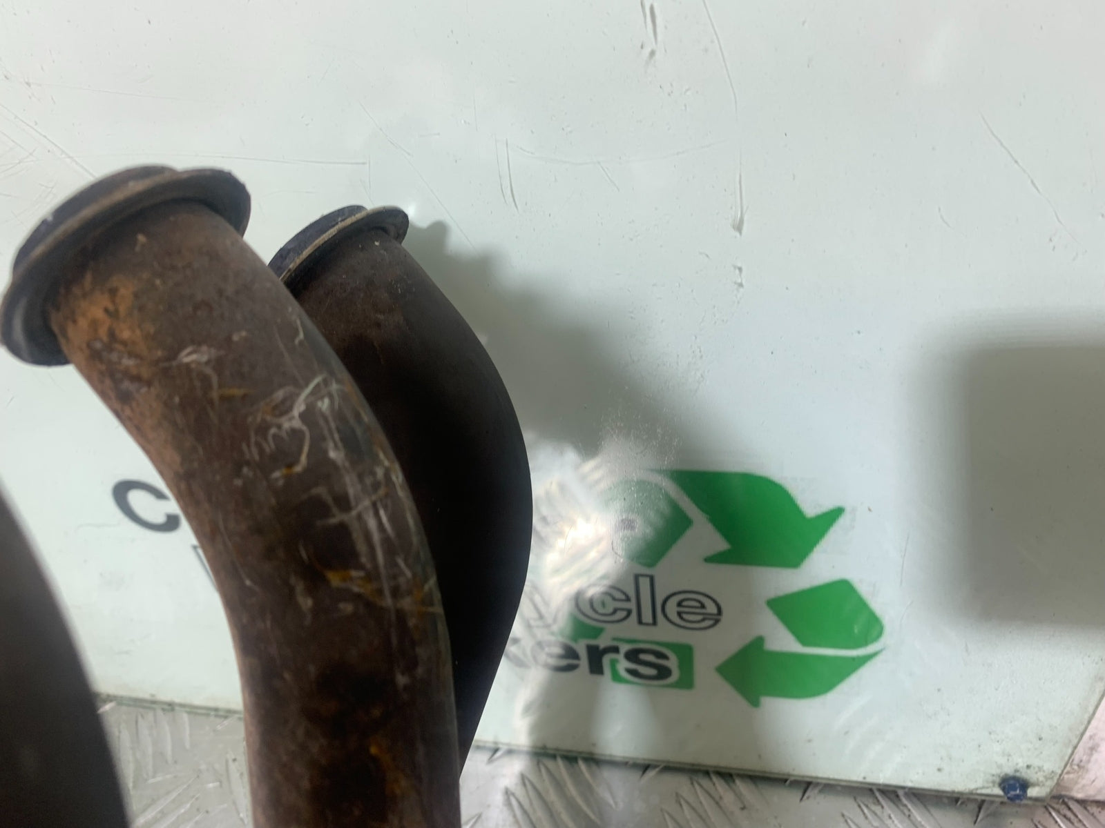 KAWASAKI ZX6R ZX6 R P7F P8F EXHAUST DOWNPIPES AND LINK PIPE  2007-08 (CMB1165)