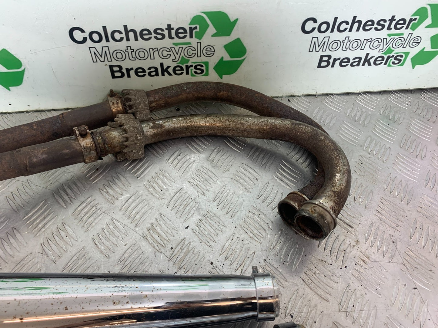 HONDA GL500 GL 500 SILVERWING EXHAUST (HOME MADE) YEAR 1981-82  (CMB1168)