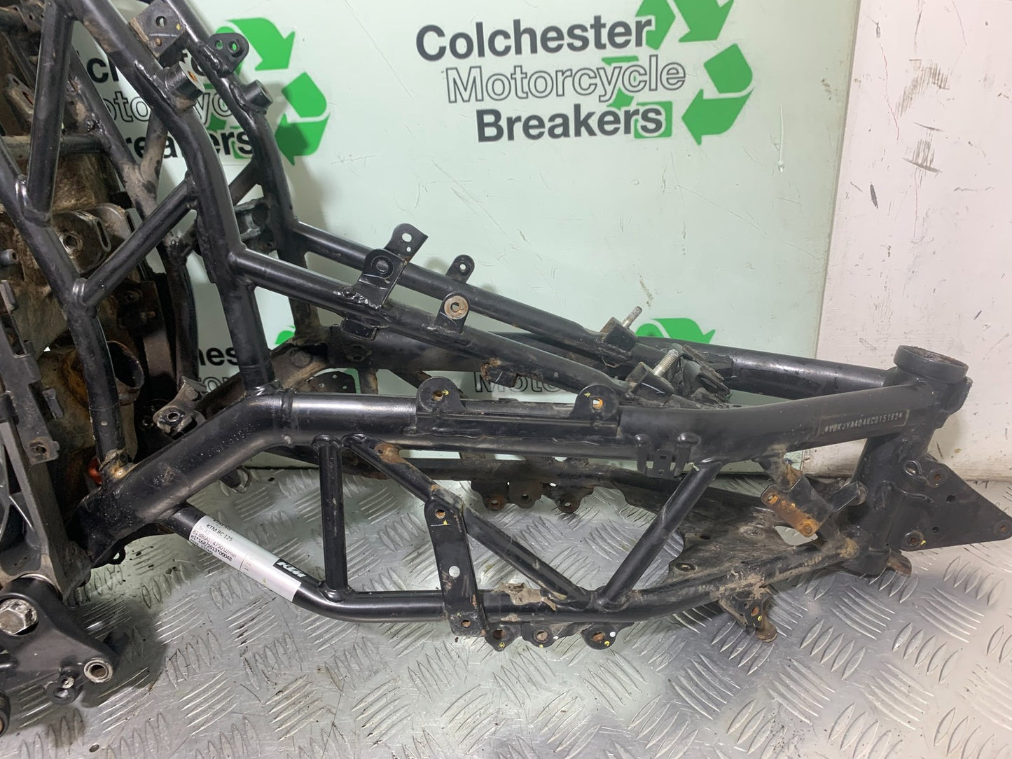 KTM RC125 RC 125 FRAME REG LOG BOOK YEAR 2017-2022 (CMB 1244)