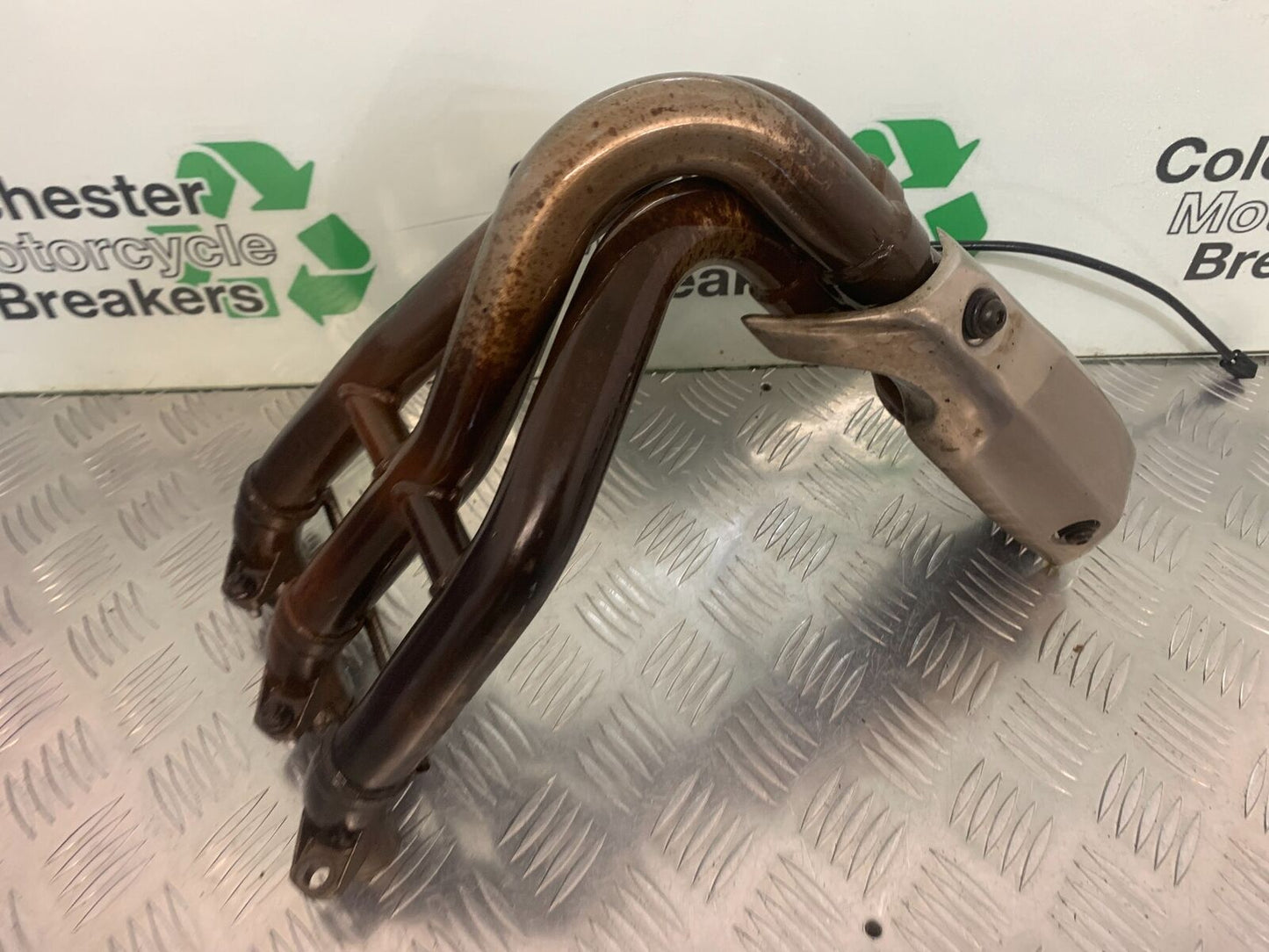 TRIUMPH 675 STREET TRIPLE RX EXHAUST DOWNPIPES   YEAR 2015-2017  (STOCK 971)