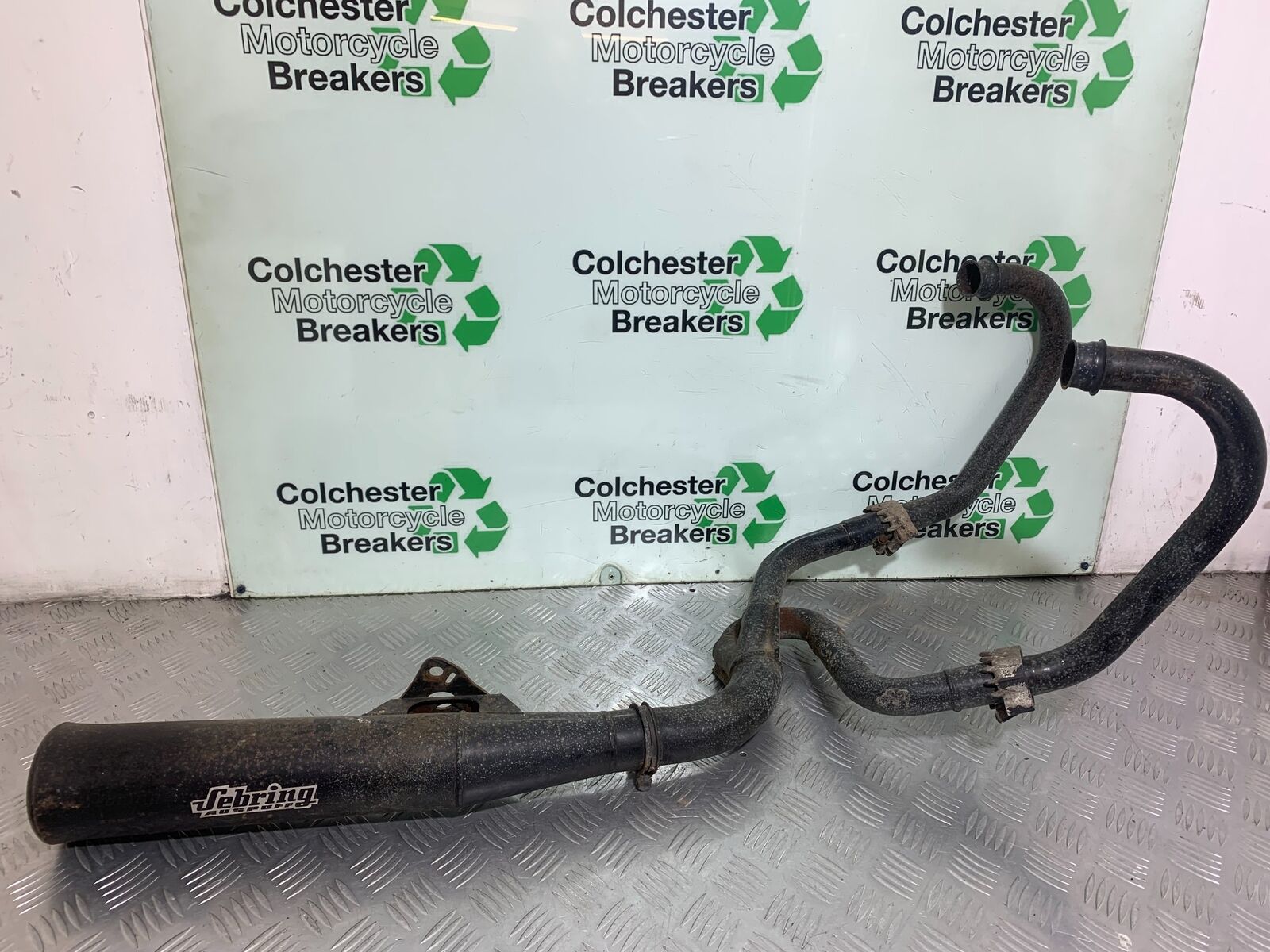 HONDA CX500 CX 500 SEBRING 2 INTO 1 EXHAUST YEAR 1980 (CMB1078)