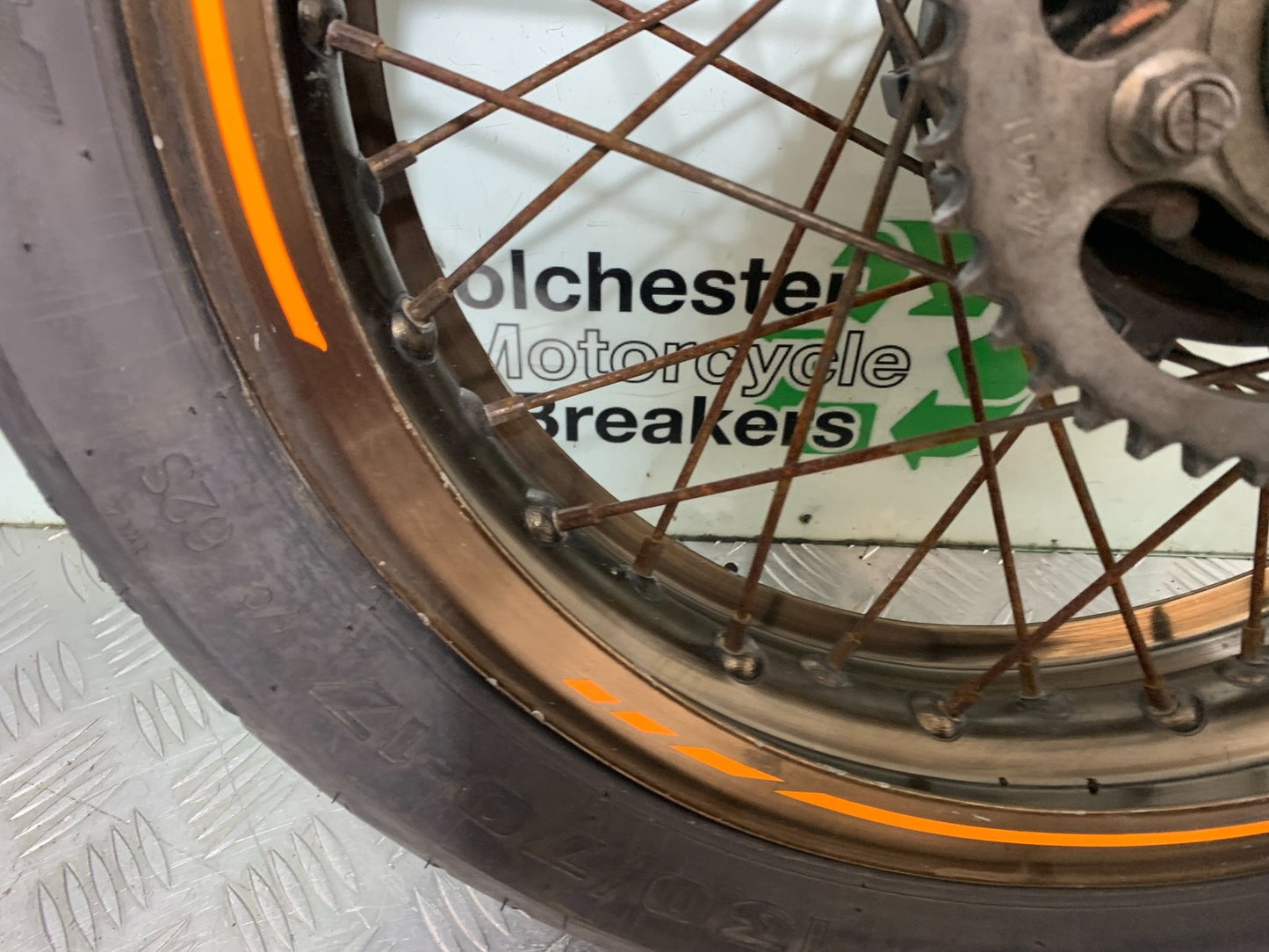 QINGQI QM125 GY-2B REAR WHEEL  YEAR 2016 (CMB1228)