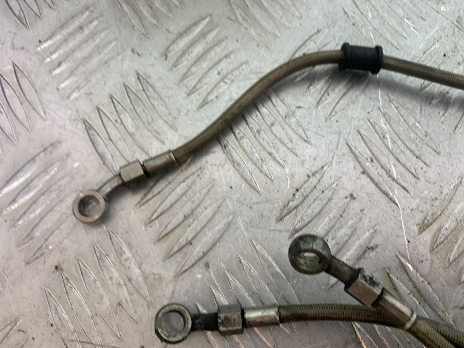 YAMAHA YZF R1 FRONT AND REAR BRAIDED BRAKE LINES   YEAR 2004-2006 (CMB1155)