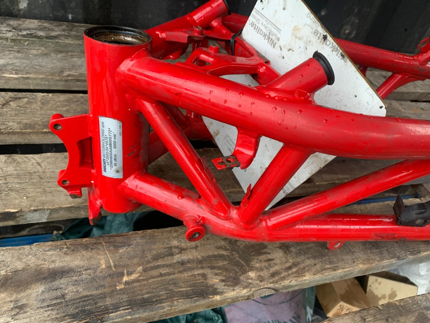 DUCATI 848 FRAME REG LOG BOOK  YEAR 2008-2010 (CMB1323)