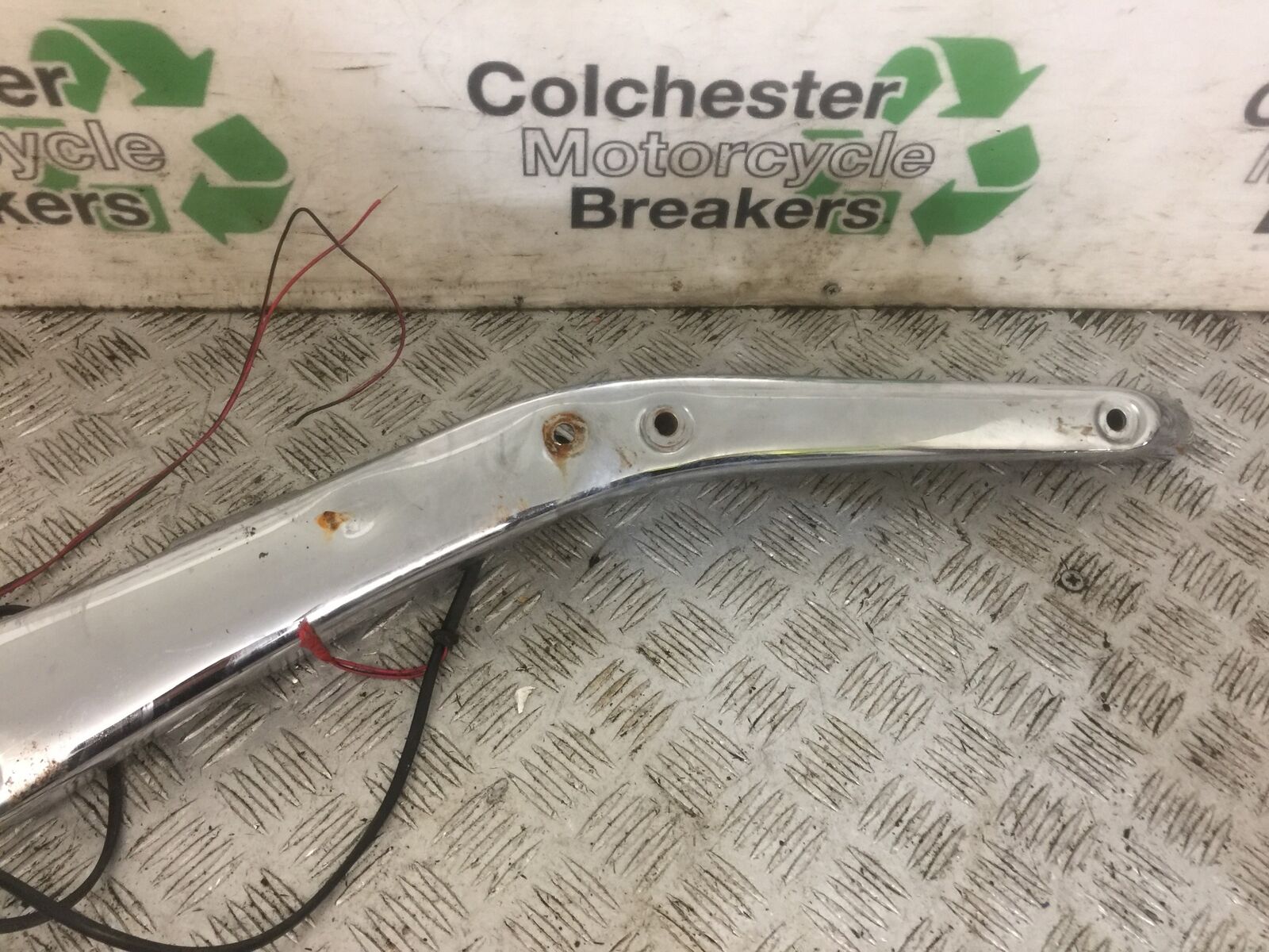 SUZUKI VLR1800 VLR 1800 LEFT CHROME FRAME COVER  YEAR 2010 (STOCK 815)