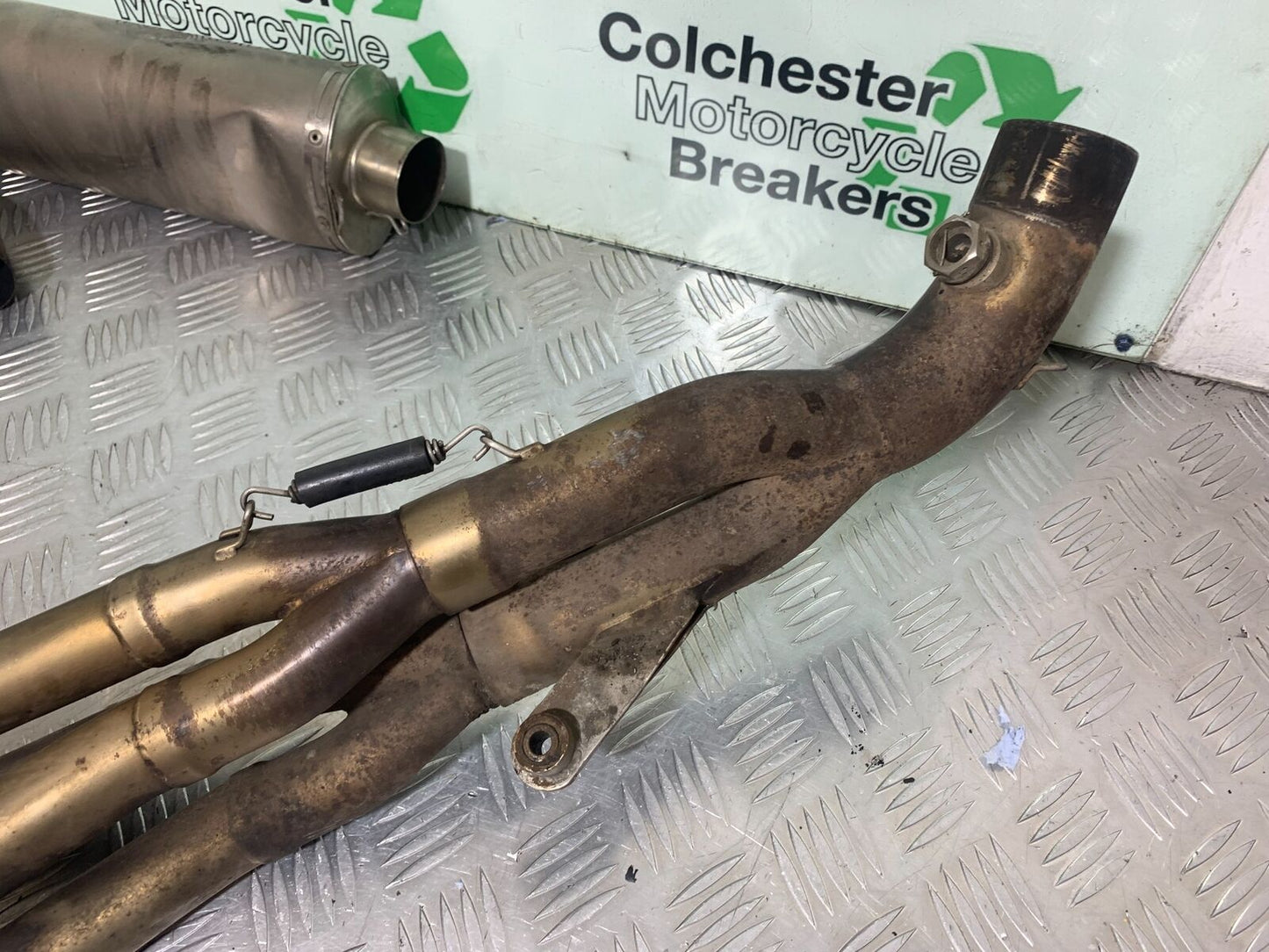 KAWASAKI ZX6R ZX6 J LEO VINCI HI LEVEL EXHAUST (DAMAGED) YEAR 2000 (CMB1129)