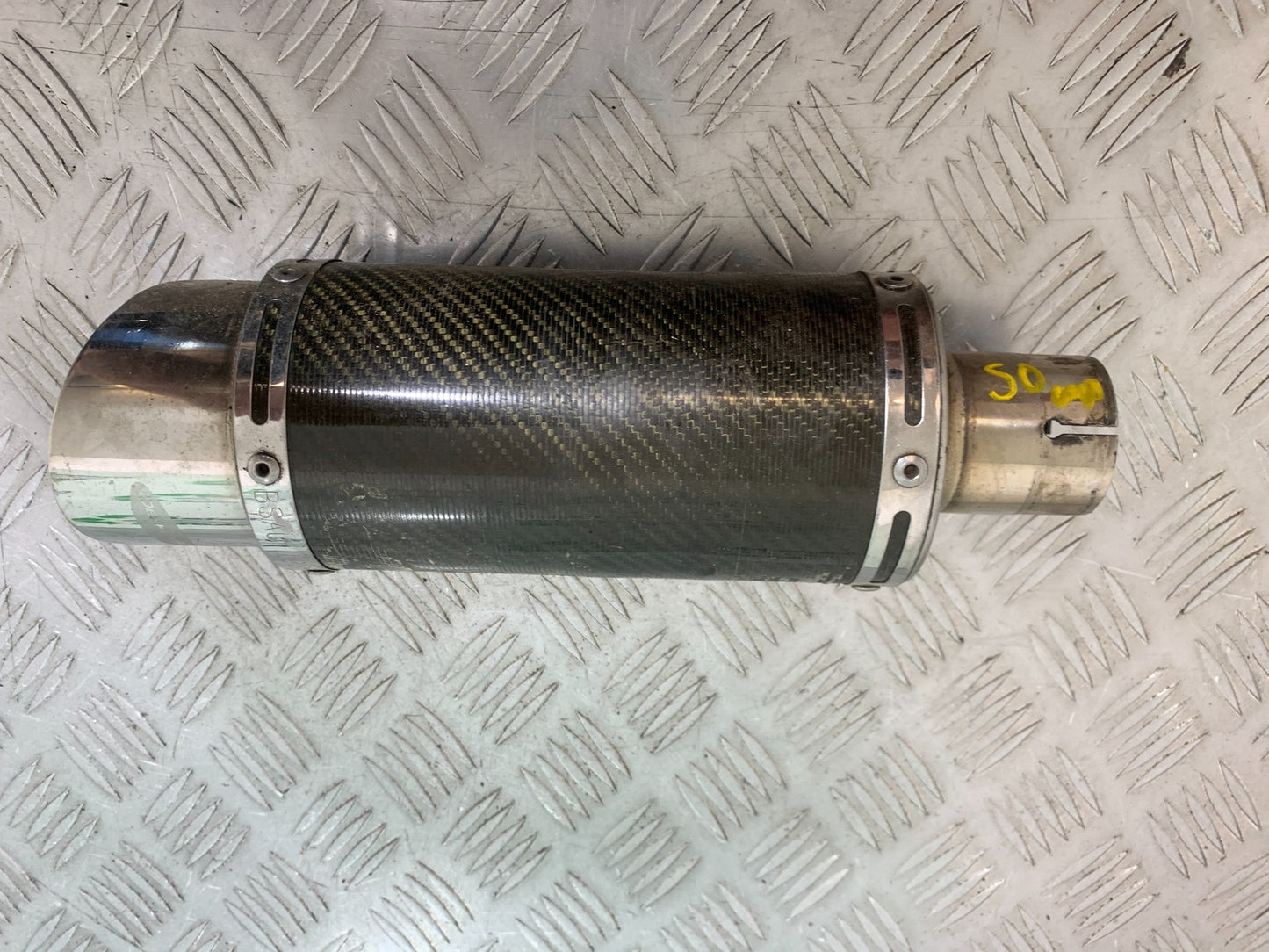 HONDA YAMAHA KAWASAKI SUZUKI 50 MM CARBON SILENCER