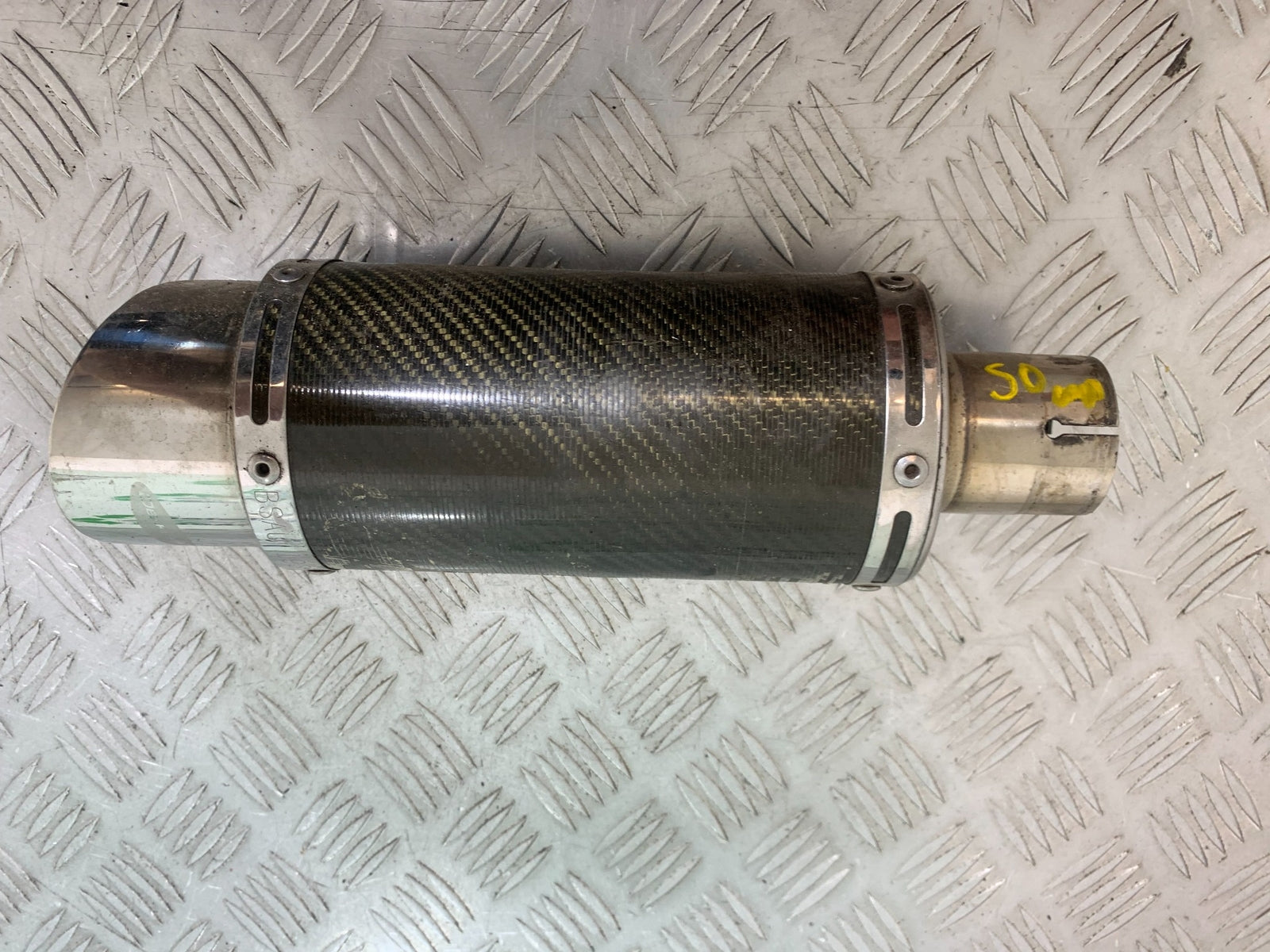 HONDA YAMAHA KAWASAKI SUZUKI 50 MM CARBON SILENCER
