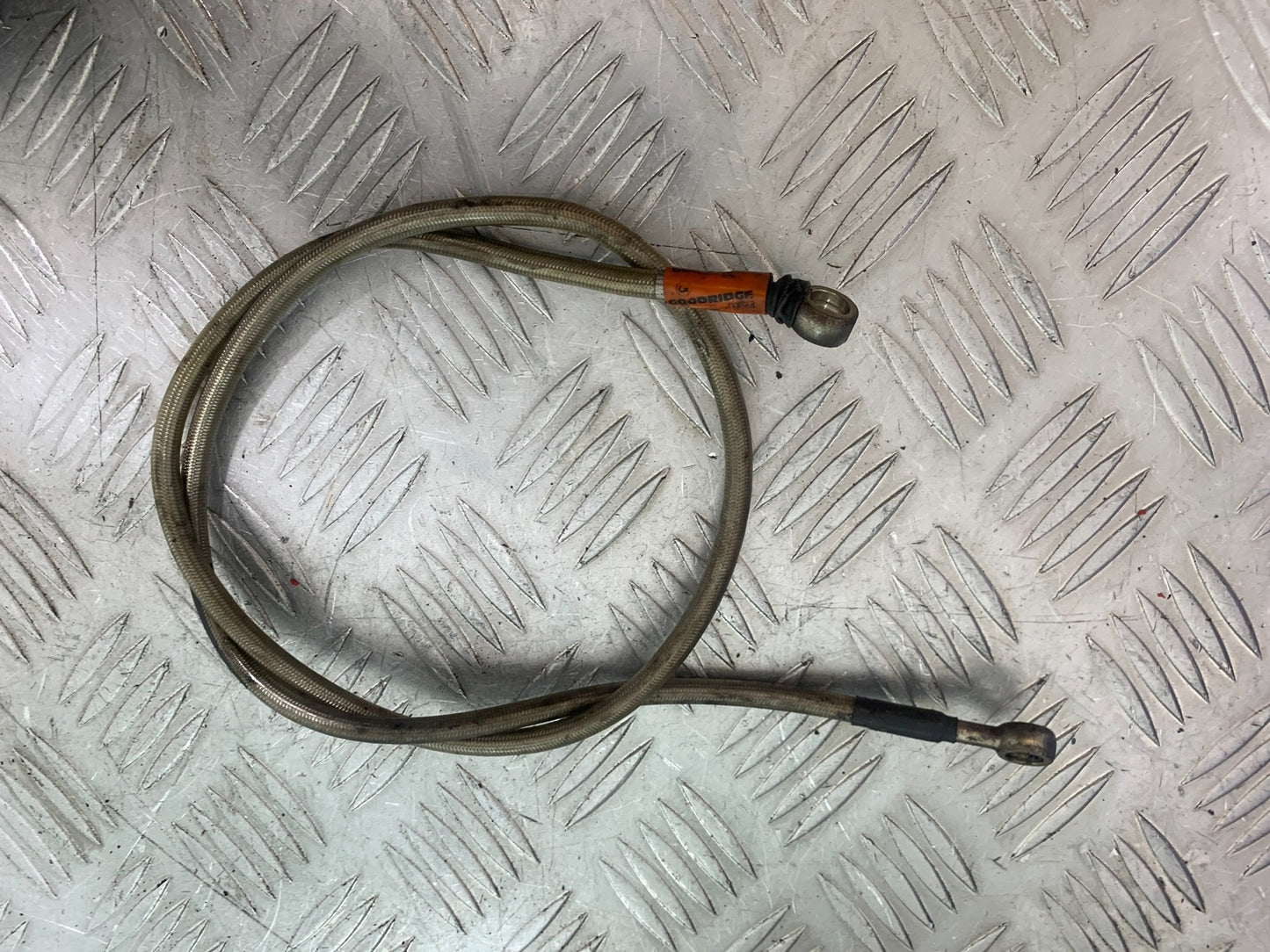 YAMAHA XV535 XV 535 VIRAGO BRAIDED FRONT BRAKE LINE   YEAR 1994-02 (CMB1162)