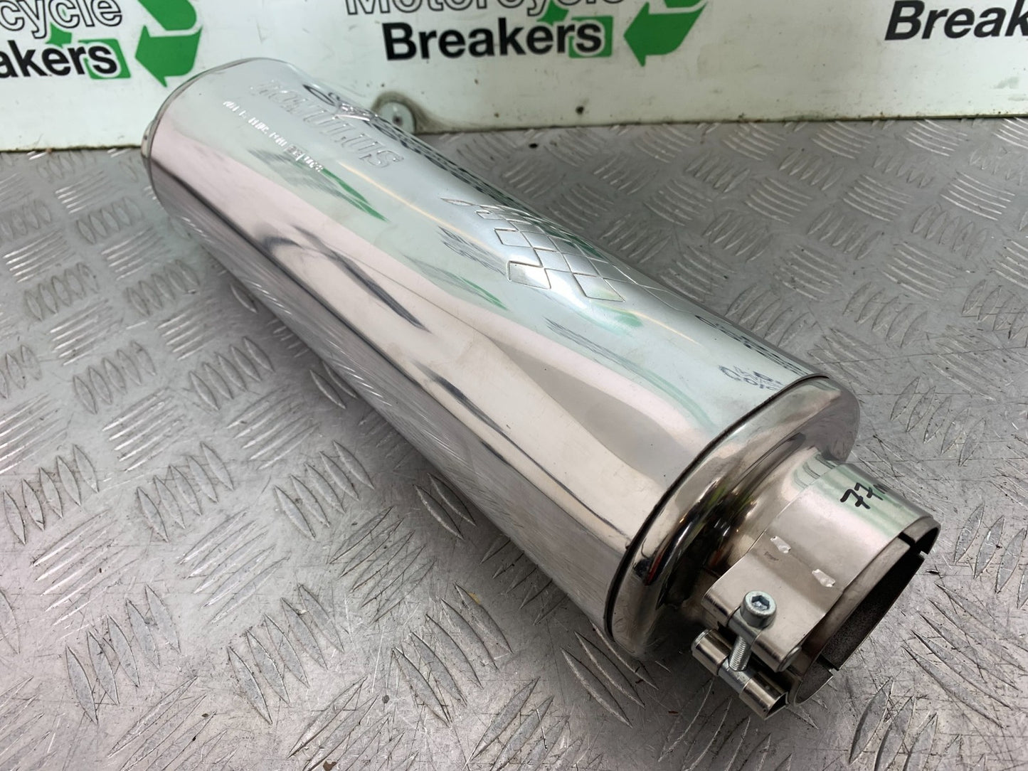 REMUS ROMULUS END CAN CARBON SILENCER SLIP ON 77mm