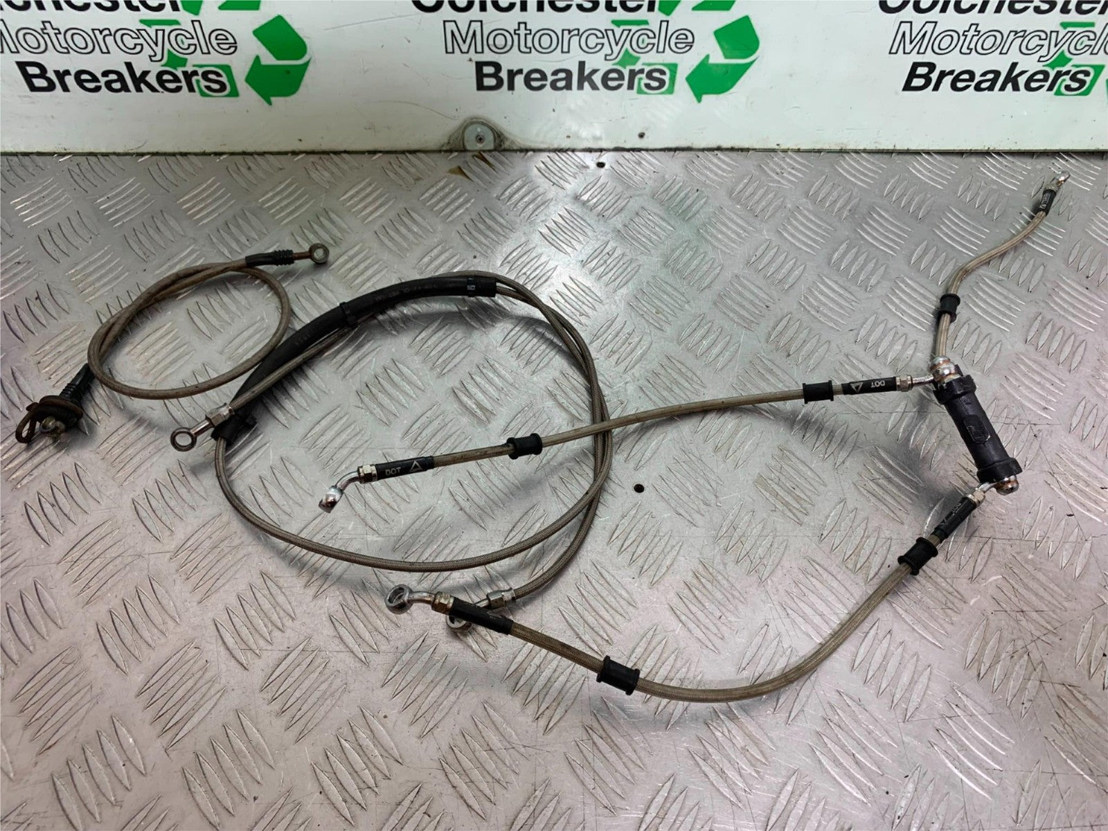 KAWASAKI ZZR1100 D BRAIDED LINE SET YEAR 1993-2001 (CMB1189)