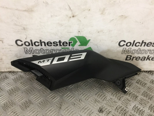 YAMAHA MT03 LEFT TANK COWL   YEAR 2018  (STOCK 801)