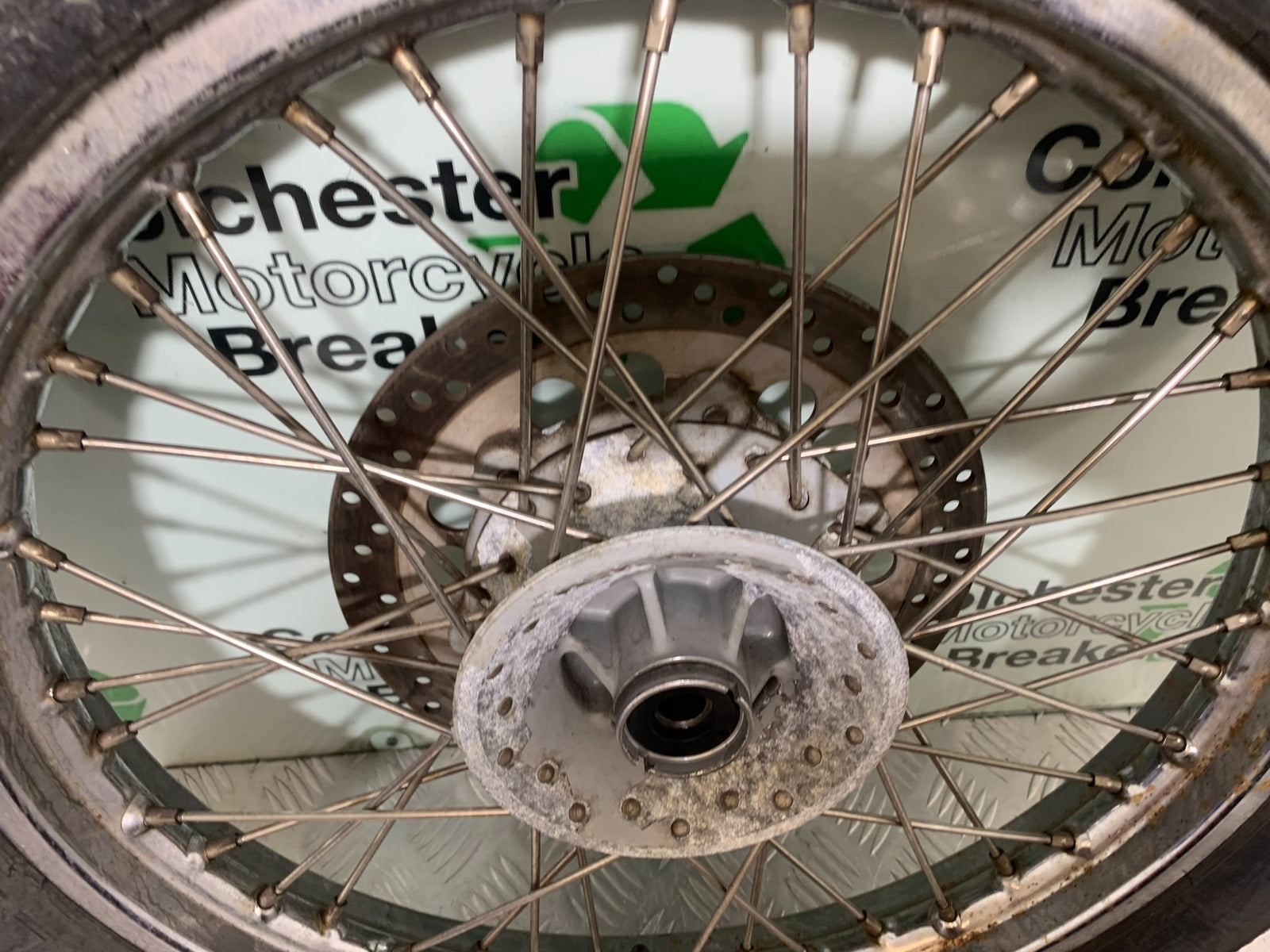 ROYAL ENFIELD BULLET 500 EFI FRONT WHEEL AND DISC  YEAR 2016 (CMB1153)