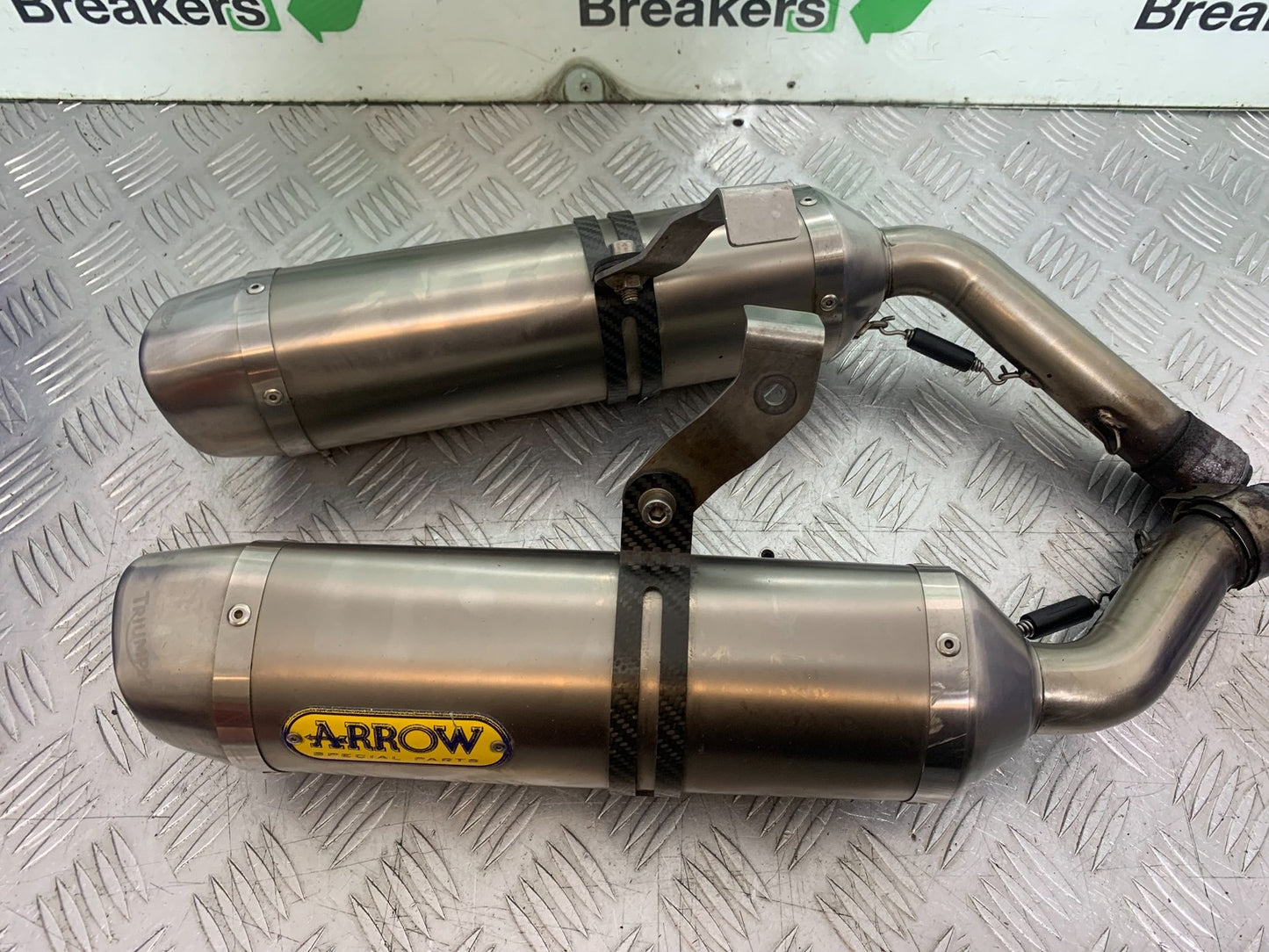 TRIUMPH 675 STREET TRIPLE R ARROW SILENCERS  YEAR 2012 (CMB1221)