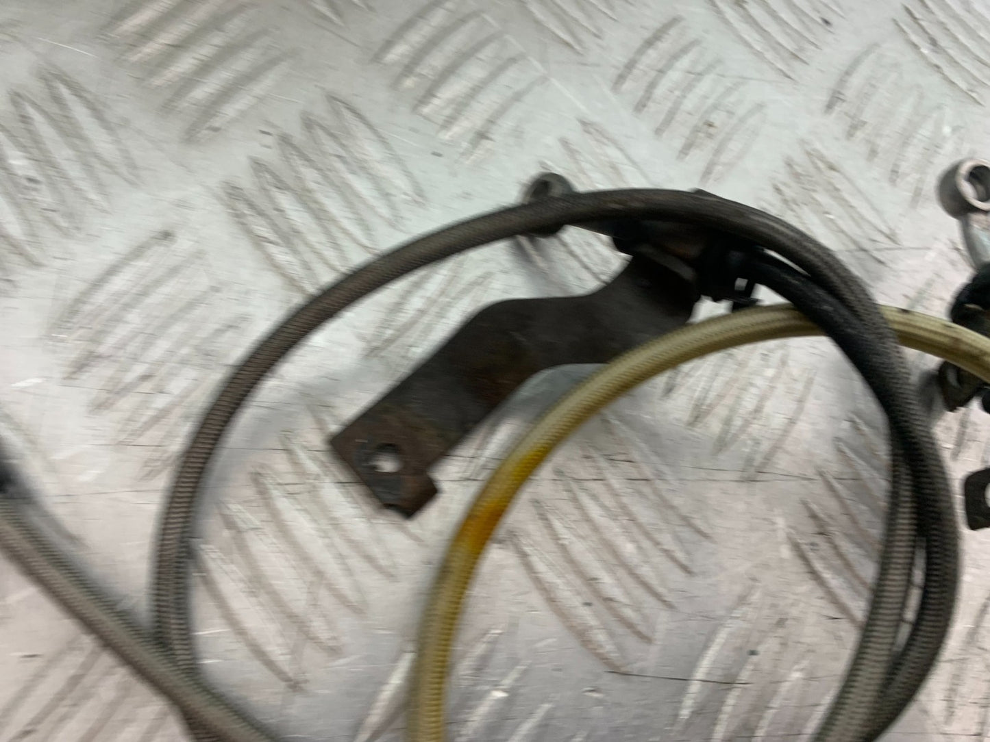 HONDA NTV 600 REVERE BRAIDED BRAKE LINES  YEAR 1988-1996  (CMB1281)