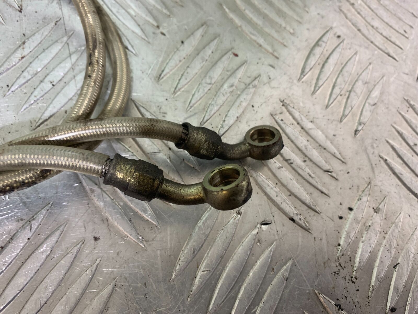 YAMAHA YZF600 YZF 600 THUNDERCAT BRAIDED FRONT BRAKE LINES 1996-2003 (CMB1134)