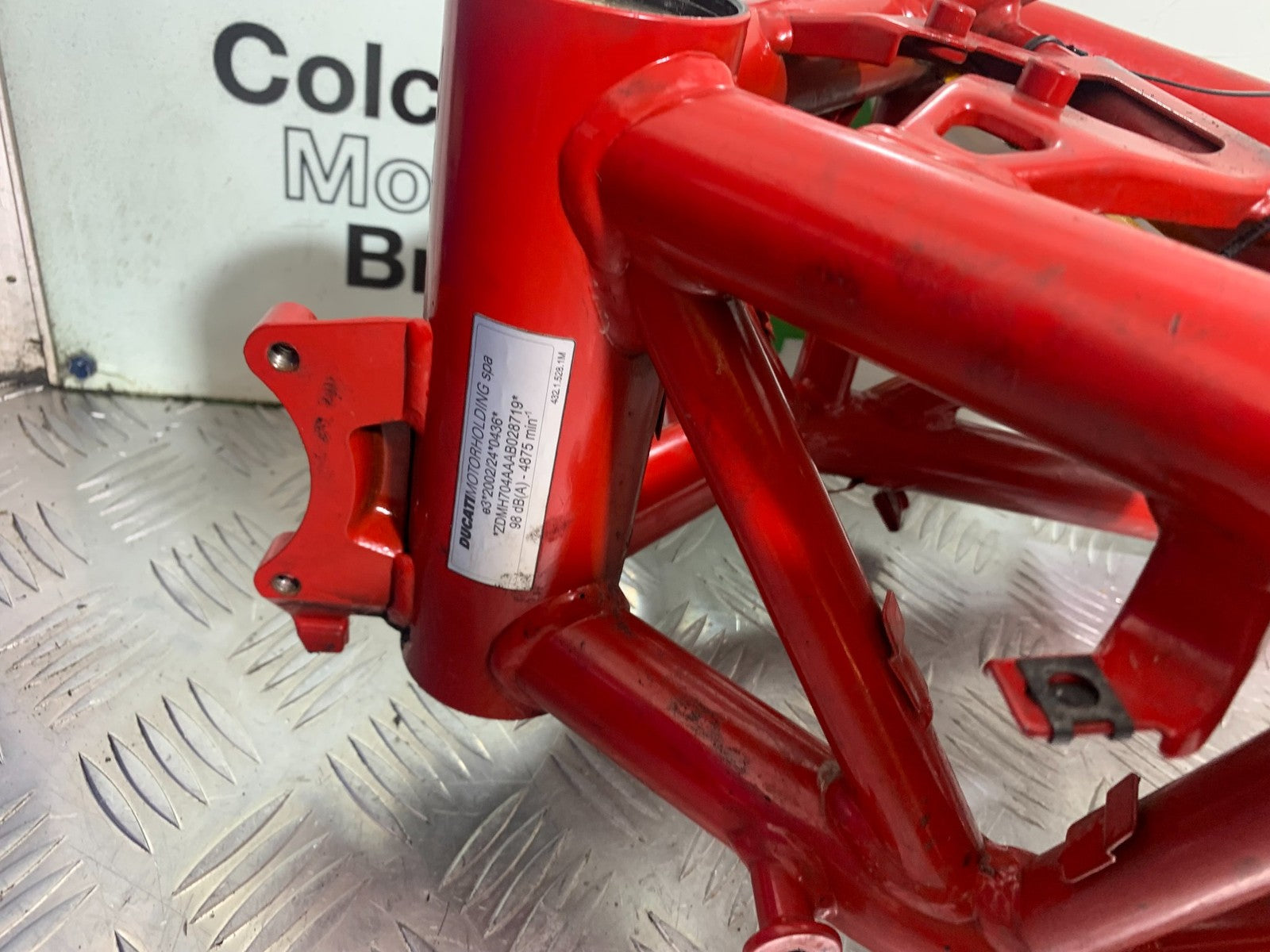 DUCATI 1198 S FRAME REG LOG BOOK  YEAR 2009-2011 (CMB1219)