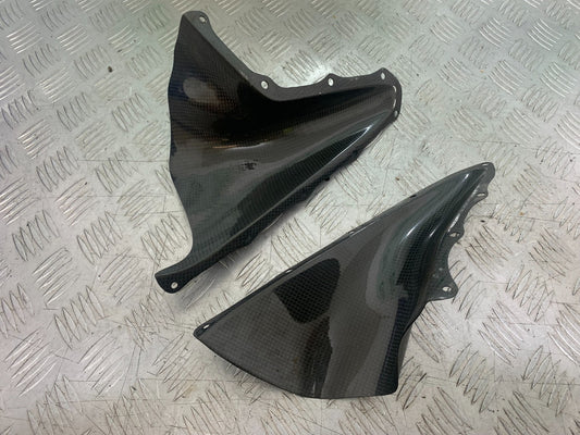 APRILIA RSV1000 R FACTORY LEFT & RIGHT CARBON AIR DUCTS   2004-09 (CMB1203)