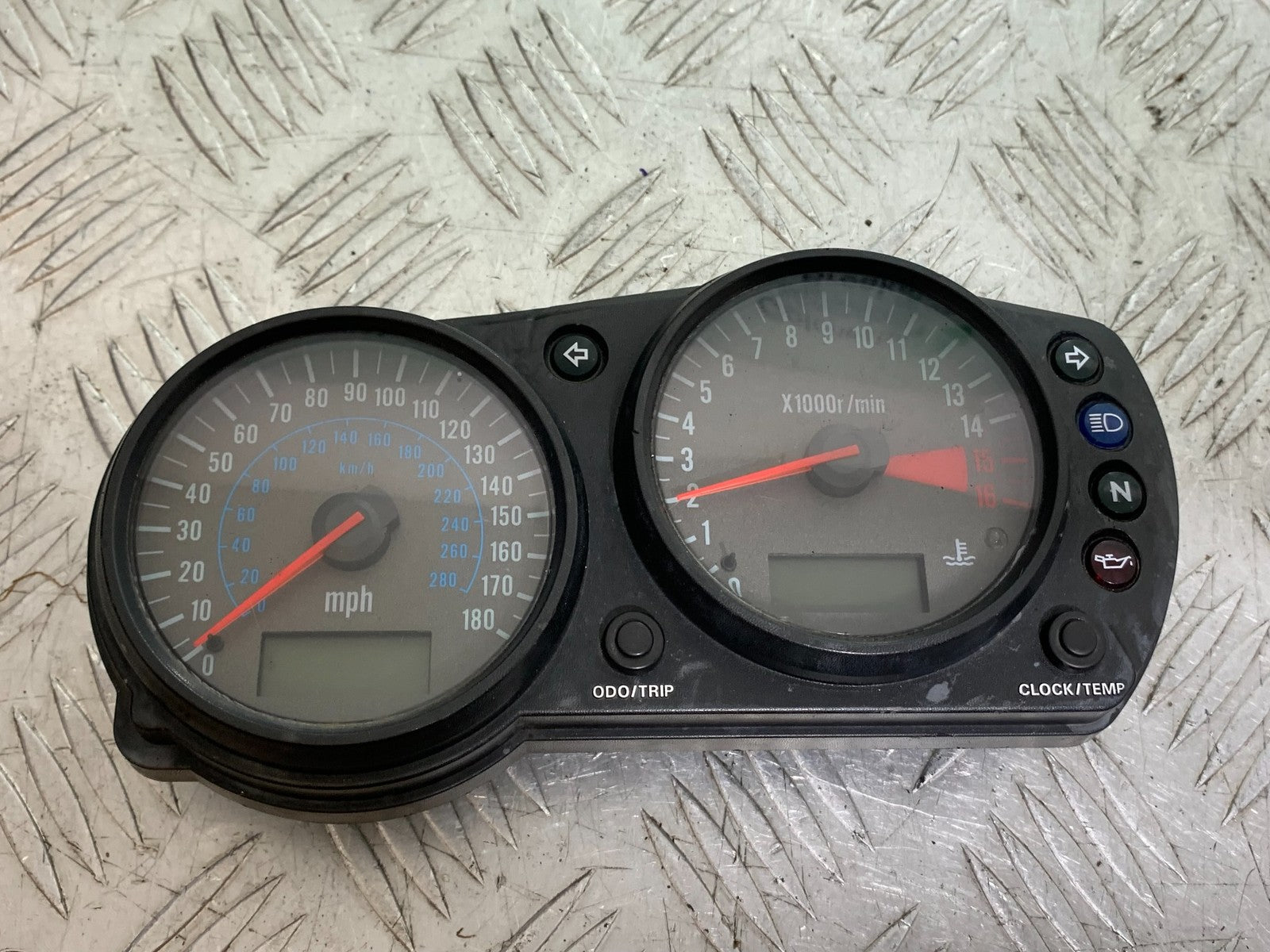 KAWASAKI ZX6R ZX6 J CLOCKS SPEEDO DASH YEAR 2000 (CMB1312)