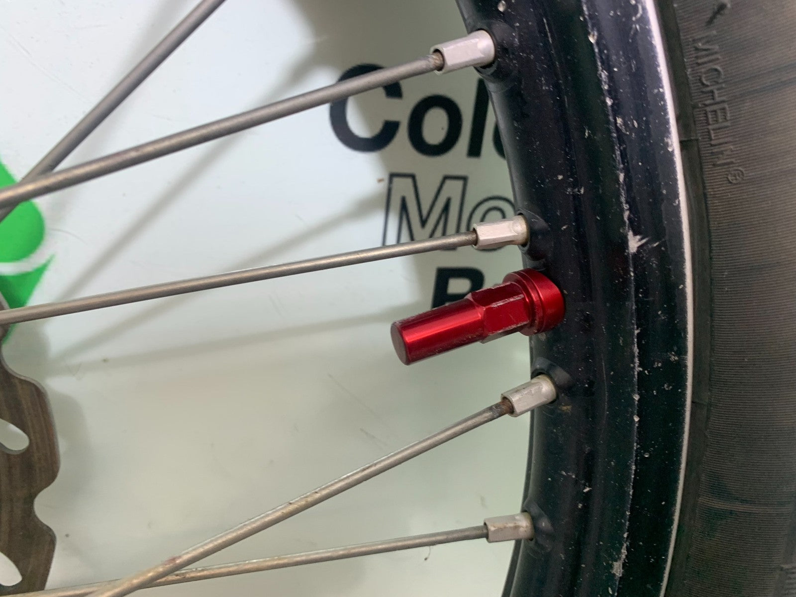 KAWASAKI KXF450 KXF 450 FRONT WHEEL YEAR 2013 CMB1217)