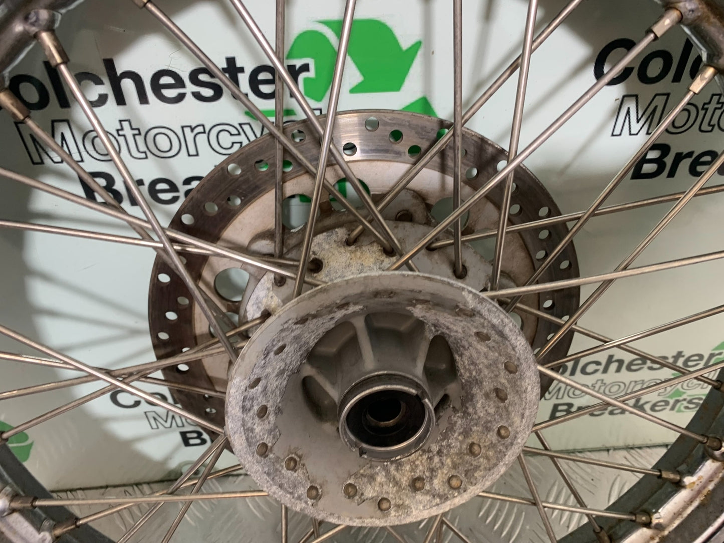 ROYAL ENFIELD BULLET 500 EFI FRONT WHEEL AND DISC  YEAR 2016 (CMB1153)