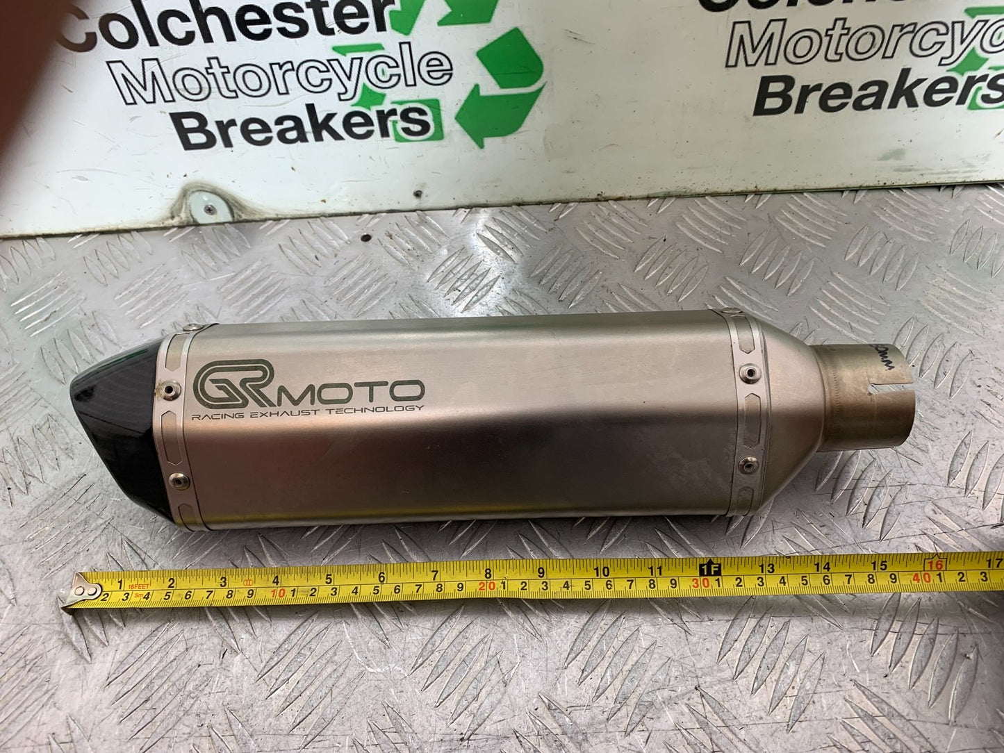 TRIUMPH 675 STREET TRIPLE R GRMOTO END CAN SILENCER EXHAUST 2013-2016