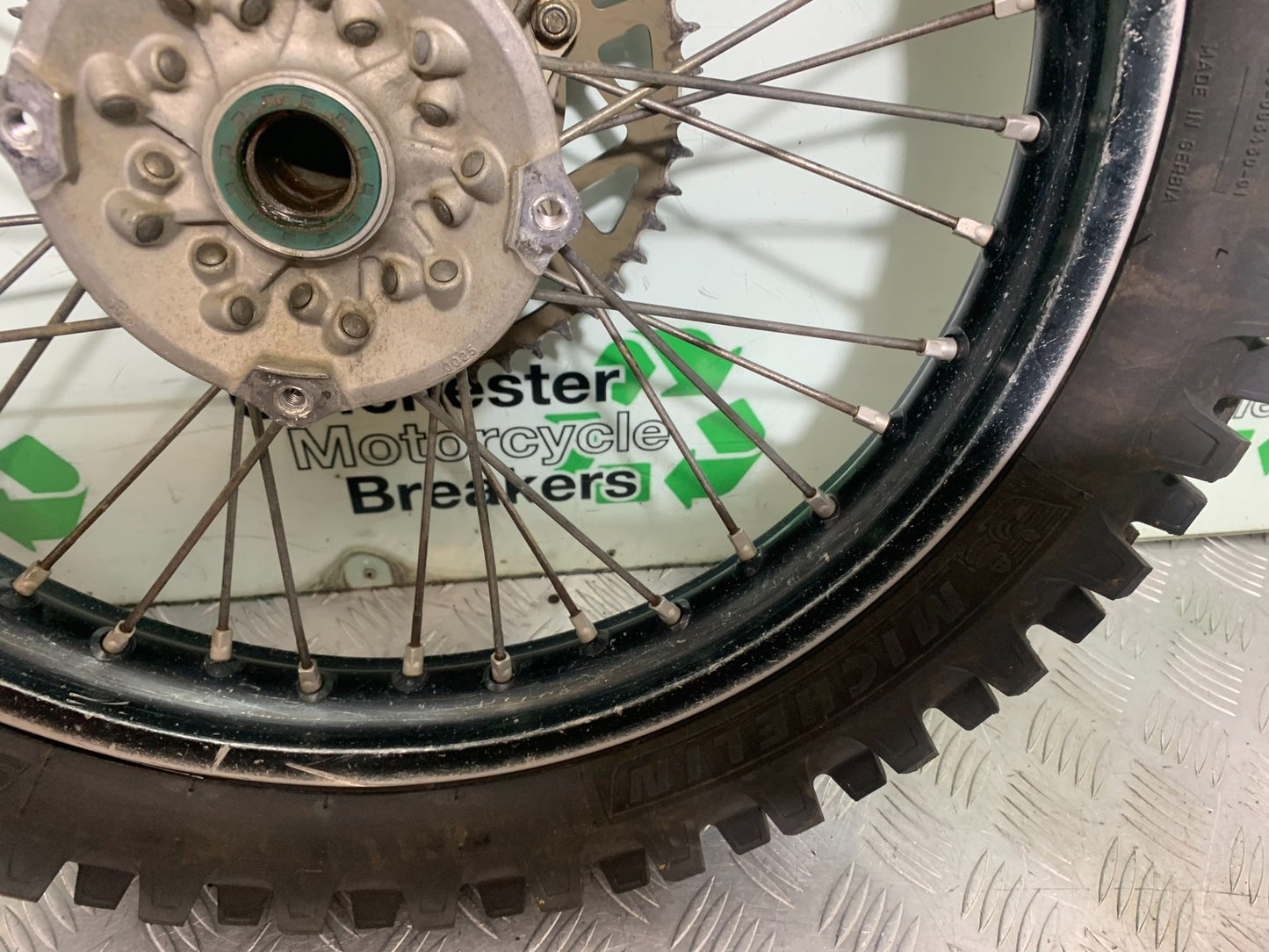 KAWASAKI KXF450 KXF 450 REAR WHEEL YEAR 2013 CMB1217)