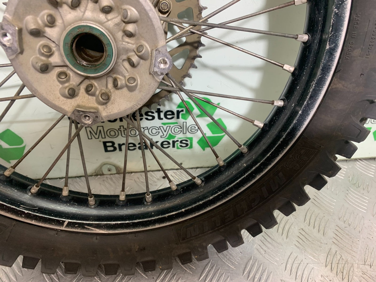 KAWASAKI KXF450 KXF 450 REAR WHEEL YEAR 2013 CMB1217)