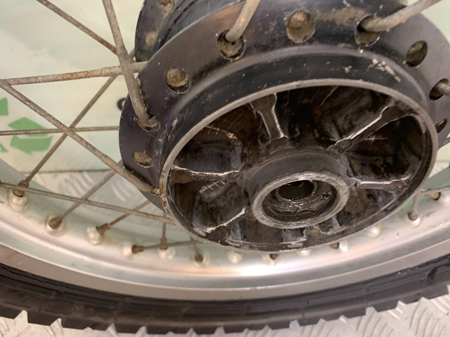 KAWASAKI KLR250 KLR 250 REAR WHEEL   YEAR 1984-2001 (CMB1225)