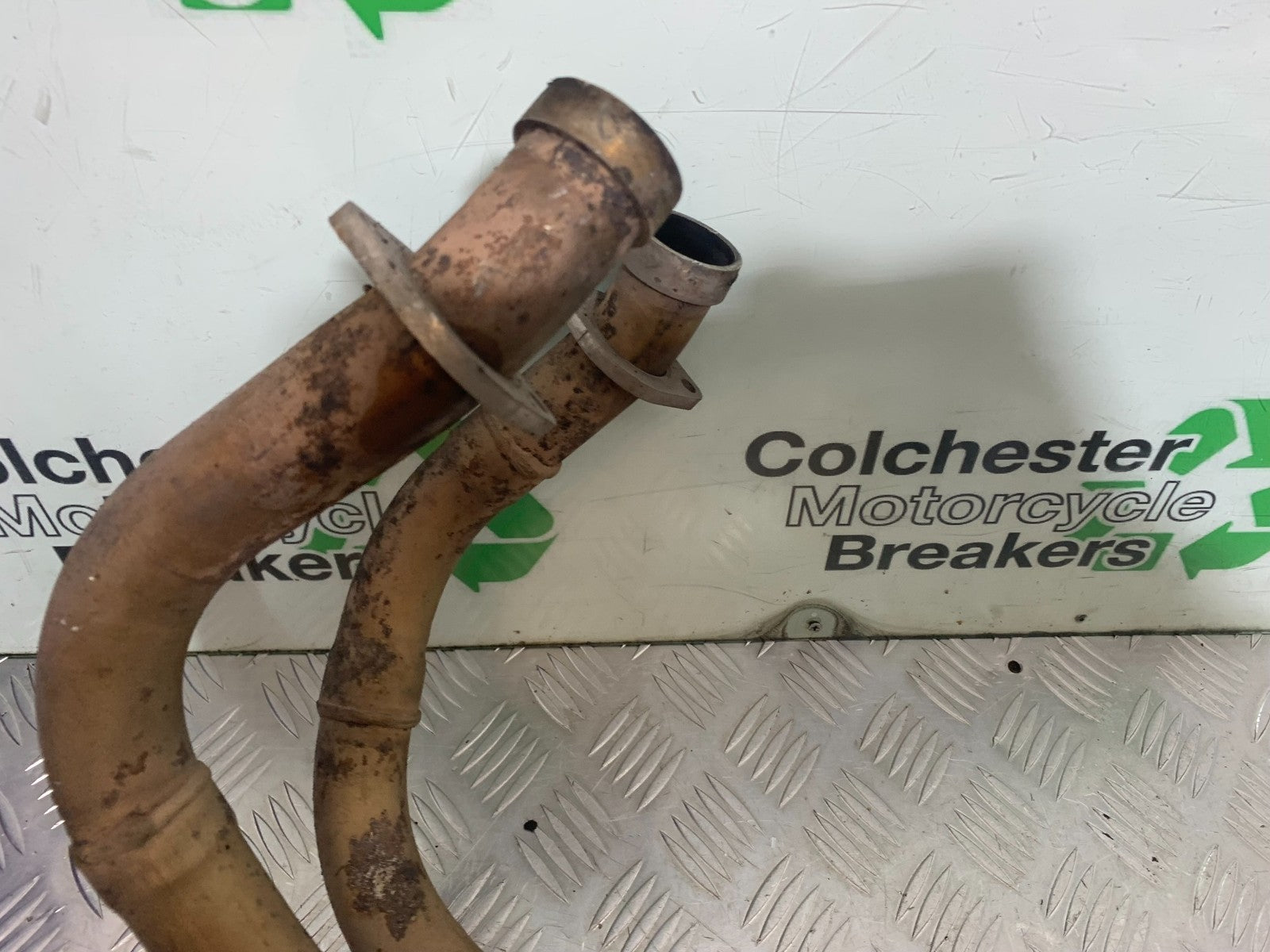 HONDA VFR800 PRE V-TEC EXHAUST DOWNPIPES YEAR 1998-2001 (CMB1233)