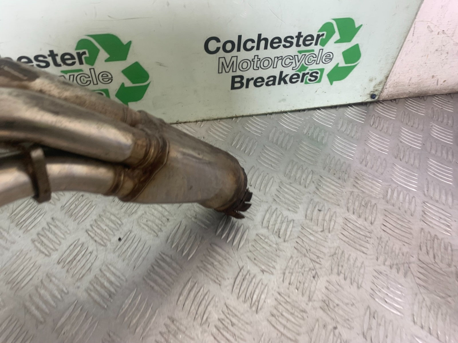 SUZUKI GSX750 INAZUMA DOWNPIPES (DAMAGED) YEAR 1998-2003 (CMB1308)