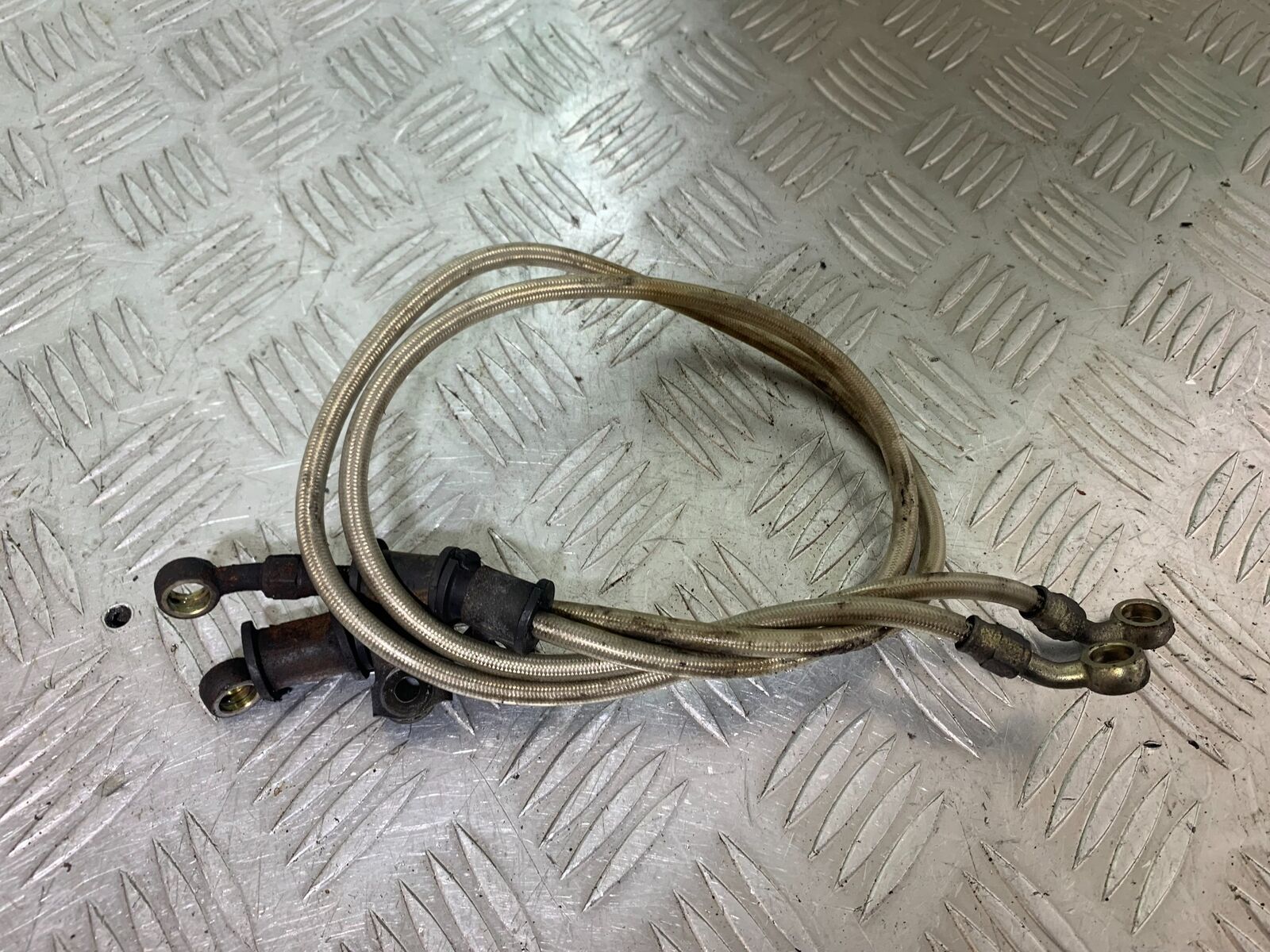 YAMAHA YZF600 YZF 600 THUNDERCAT BRAIDED FRONT BRAKE LINES 1996-2003 (CMB1134)