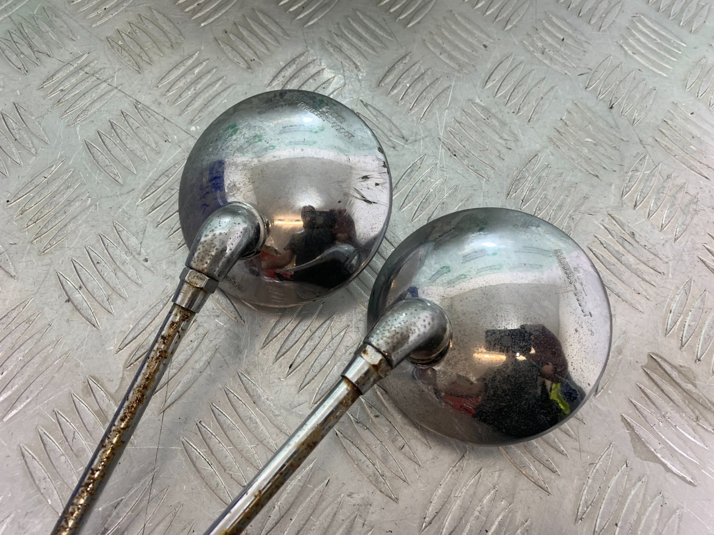 ROYAL ENFIELD BULLET 500 EFI LEFT & RIGHT MIRRORS   YEAR 2008 - 2016 (CMB1153)
