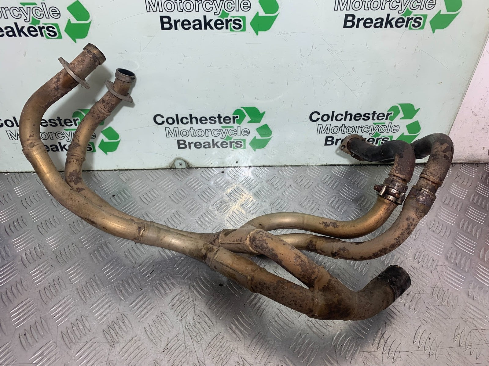 HONDA VFR800 PRE V-TEC EXHAUST DOWNPIPES YEAR 1998-2001 (CMB1233)