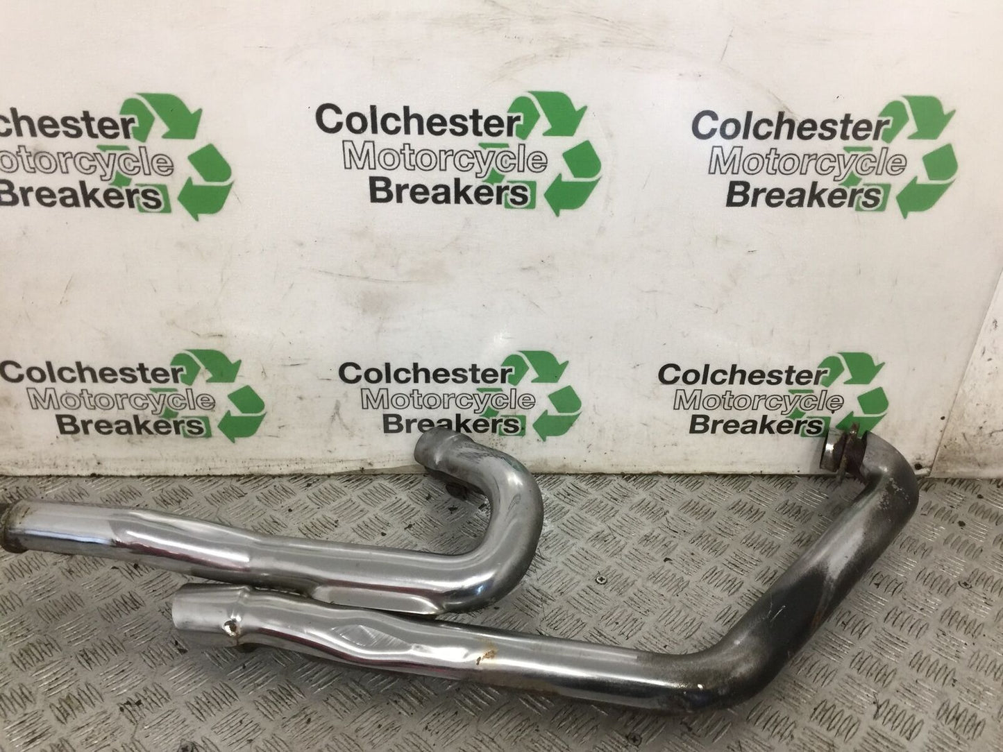 VICTORY V92 C EXHAUST DOWNPIPES  YEAR 2004 (STOCK 765)