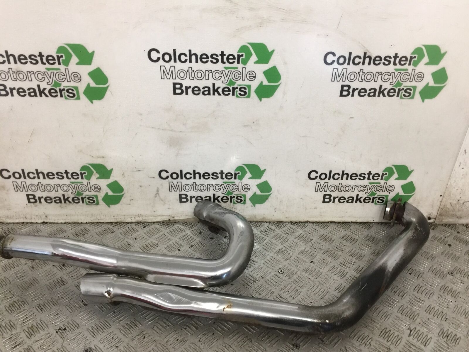 VICTORY V92 C EXHAUST DOWNPIPES  YEAR 2004 (STOCK 765)