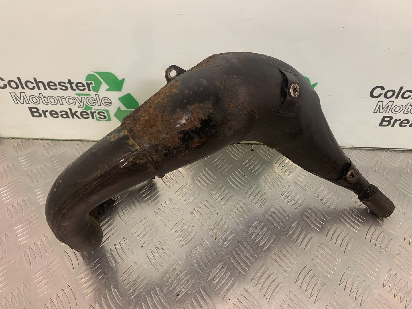 YAMAHA TDR250 TDR 250 LEFT EXHAUST DOWNPIPE YEAR 1988-1992  (STOCK 976)