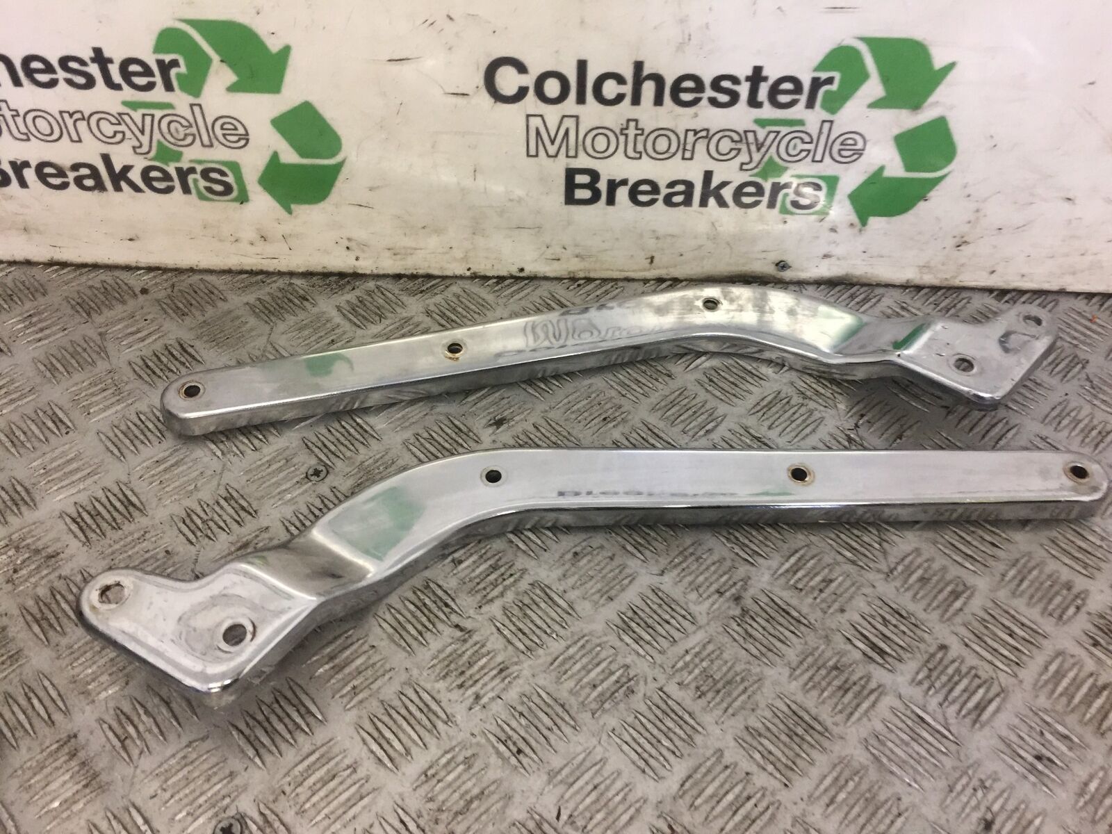 AJS DD350 E-6 LEFT AND RIGHT CHROME FRAME COVERS  YEAR 2012  STOCK 580