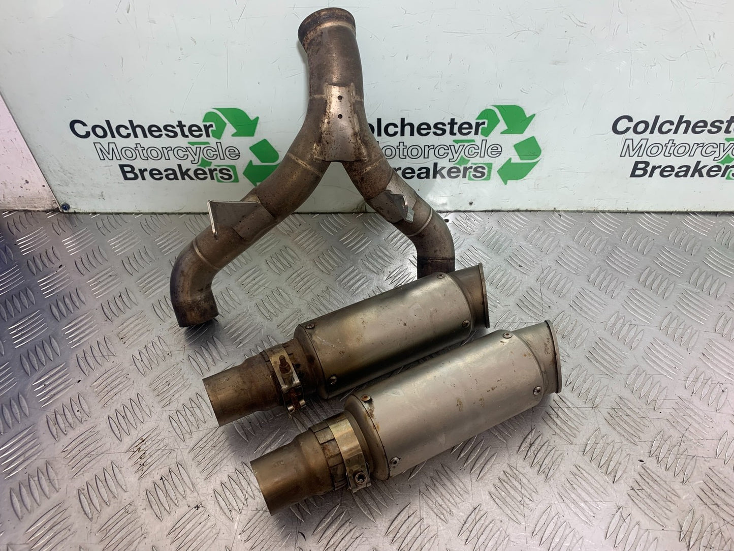 KTM 990 SUPER DUKE SILENCERS AND LINK PIPE YEAR 2007-2011  (CMB1207)