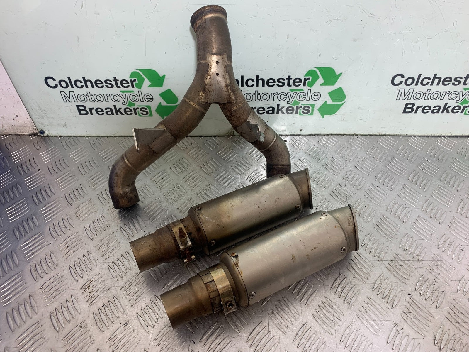 KTM 990 SUPER DUKE SILENCERS AND LINK PIPE YEAR 2007-2011  (CMB1207)