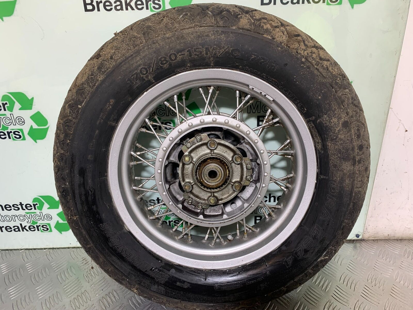 SUZUKI VS1400 VS 1400 INTRUDER REAR WHEEL  YEAR 1988 (CMB1077)