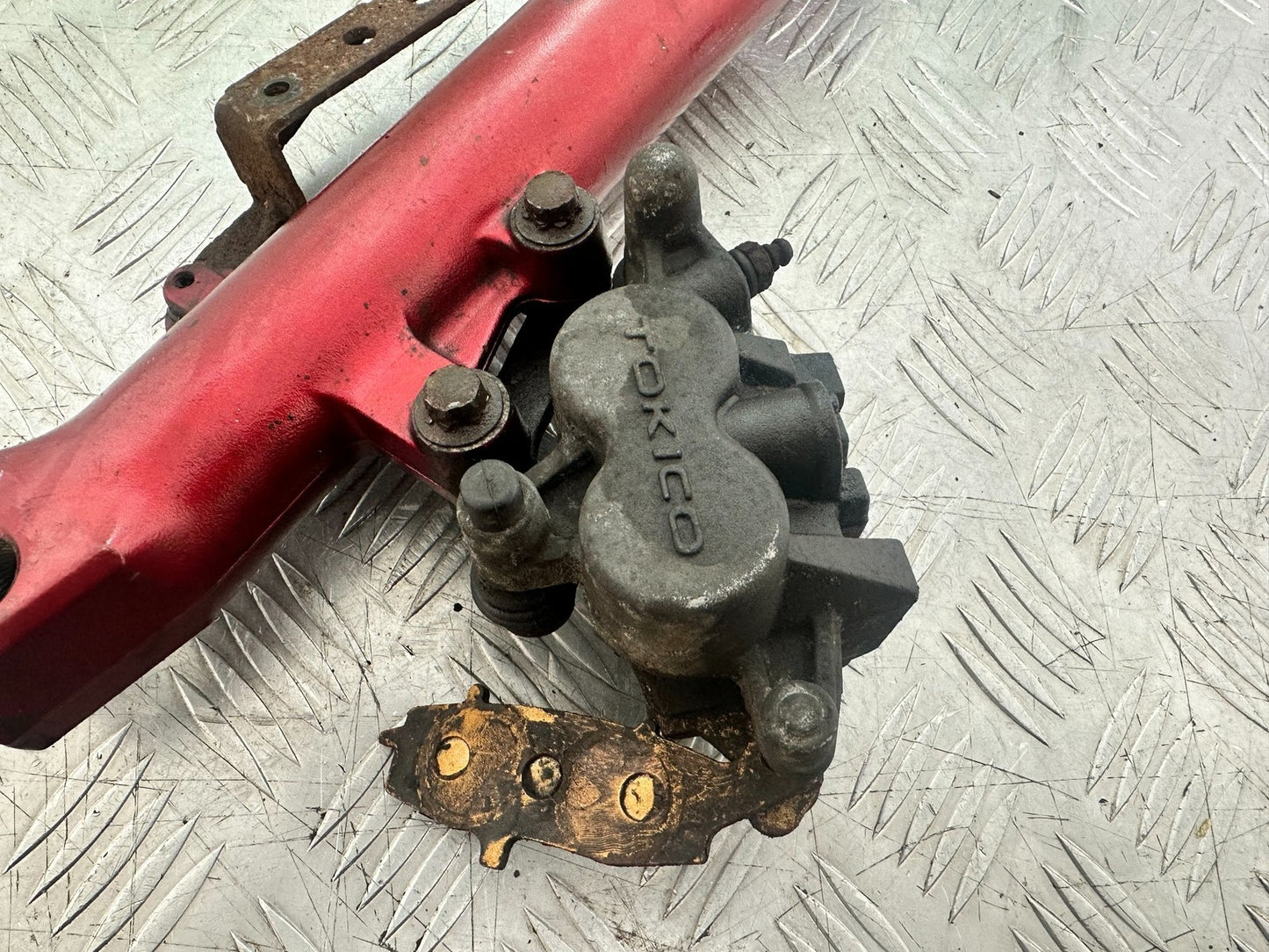 KAWASAKI ER6 F ER6F LEFT FORK AND CALIPER (PARTS ONLY) YEAR 2005-2008 (CMB1178)