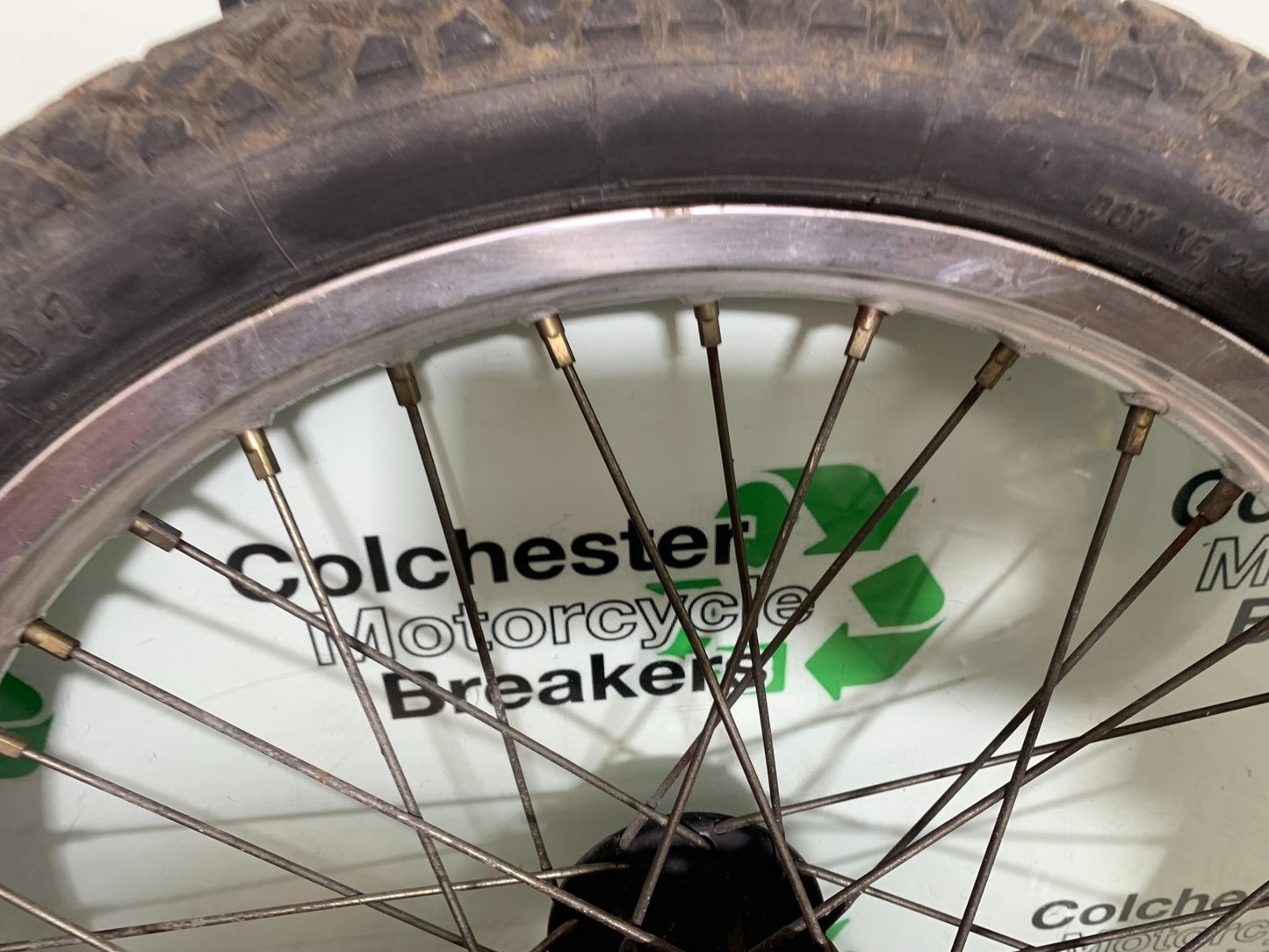KAWASAKI KLR250 KLR 250 FRONT WHEEL   YEAR 1984-2001 (CMB1225)